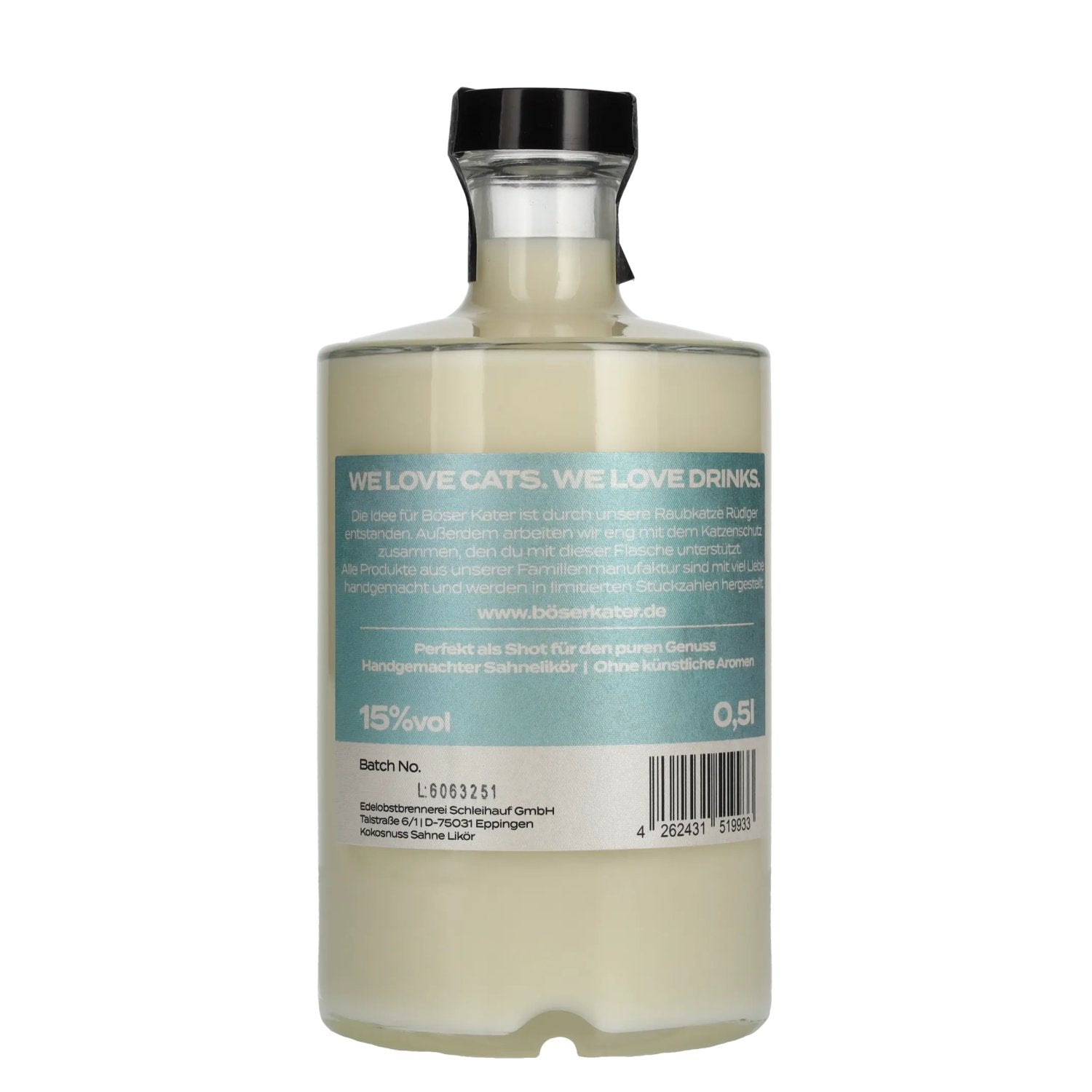 BÖSER KATER Coconut Likör 15% Vol. 0,5l