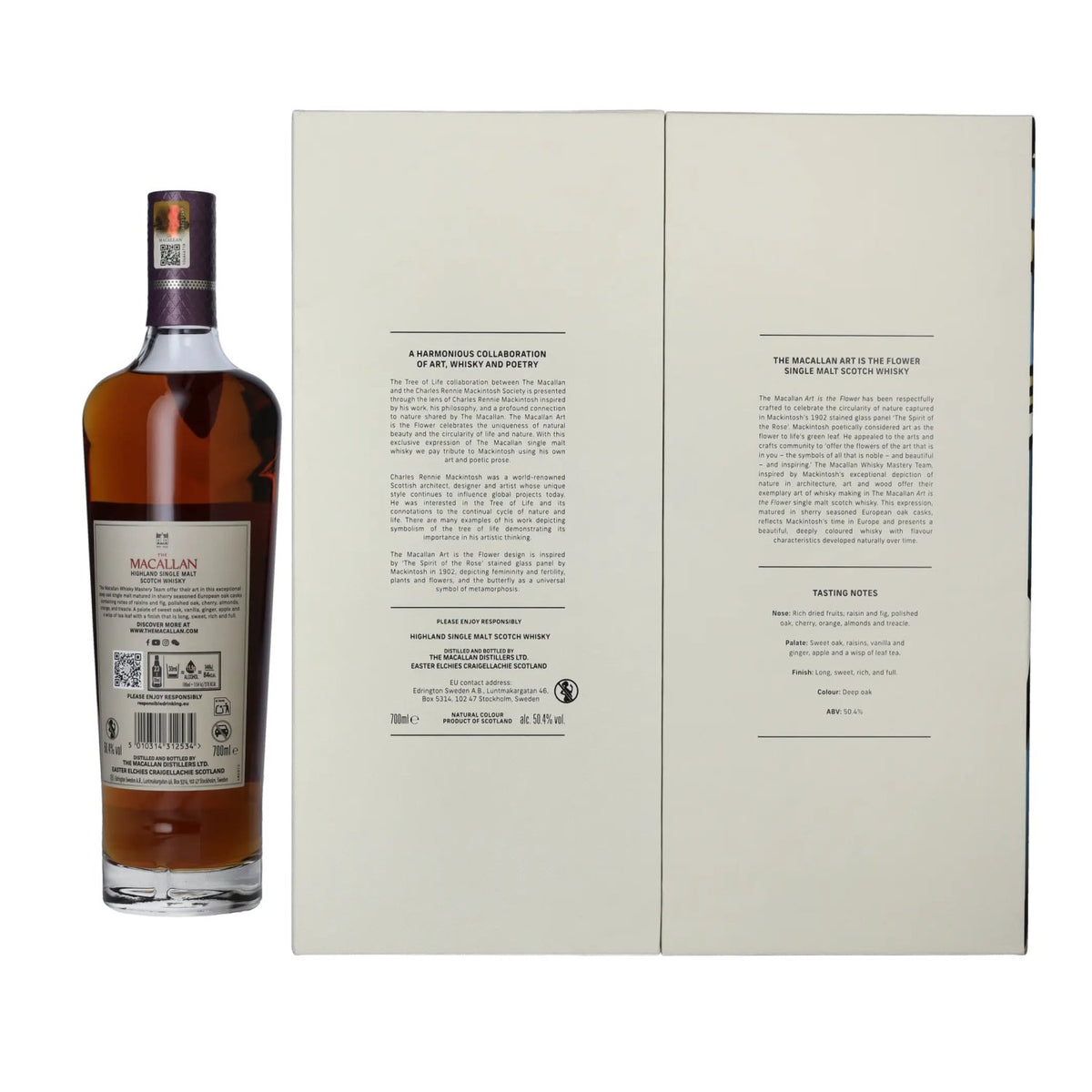 The Macallan ART IS THE FLOWER Highland Single Malt 50,4% vol. 0,7 l in geschenkverpakking