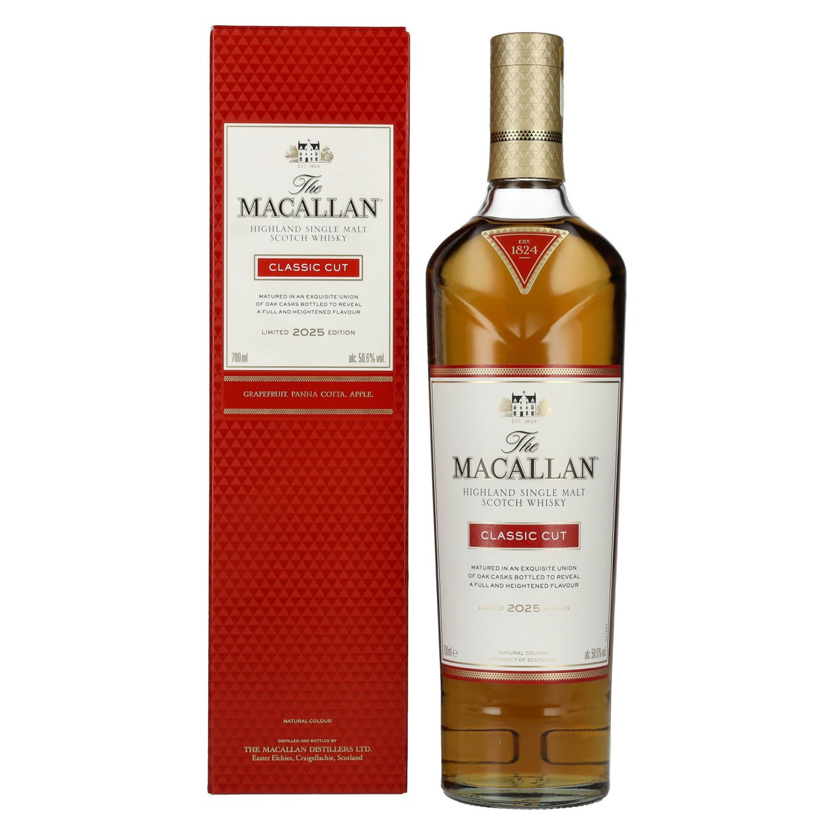 The Macallan CLASSIC CUT Limited Edition 2025 50.6% ABV 0.7l in a gift box