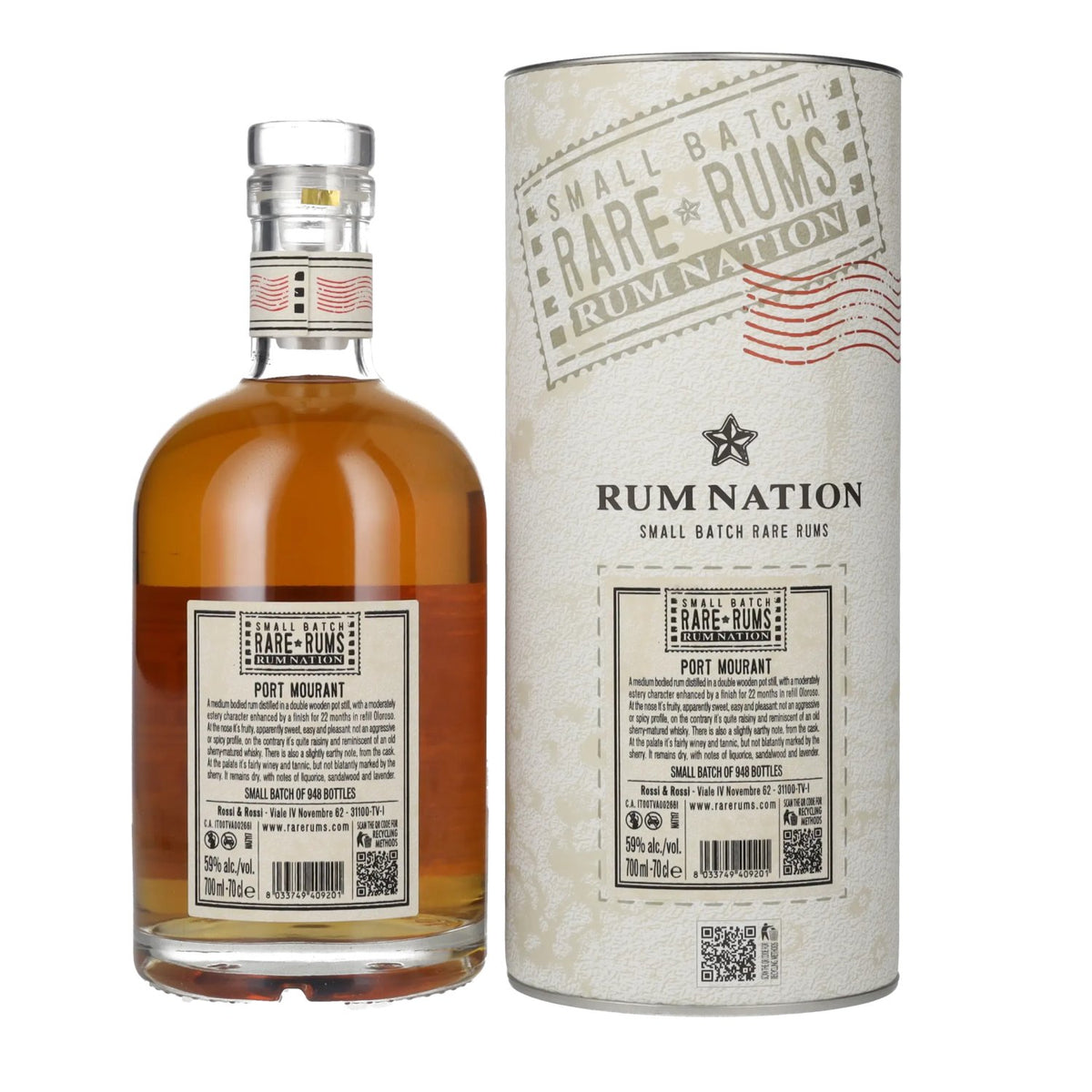 Rum Nation Rare Rums PORT MOURANT 2010/2022 59% vol. 0.7 l in a gift box