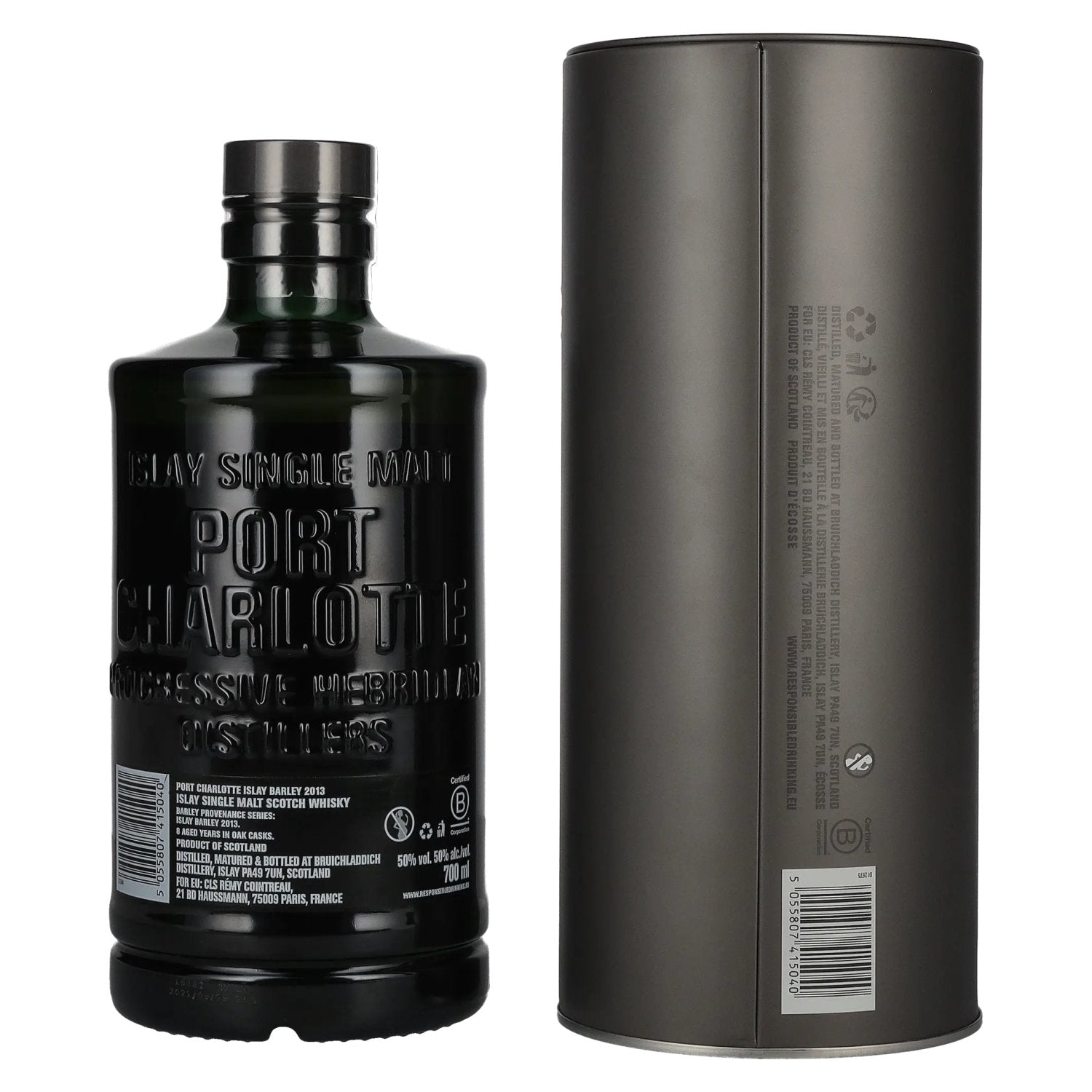 Port Charlotte ISLAY BARLEY Zwaar Peated Islay Single Malt 2013 50% Vol. 0,7l in Blik