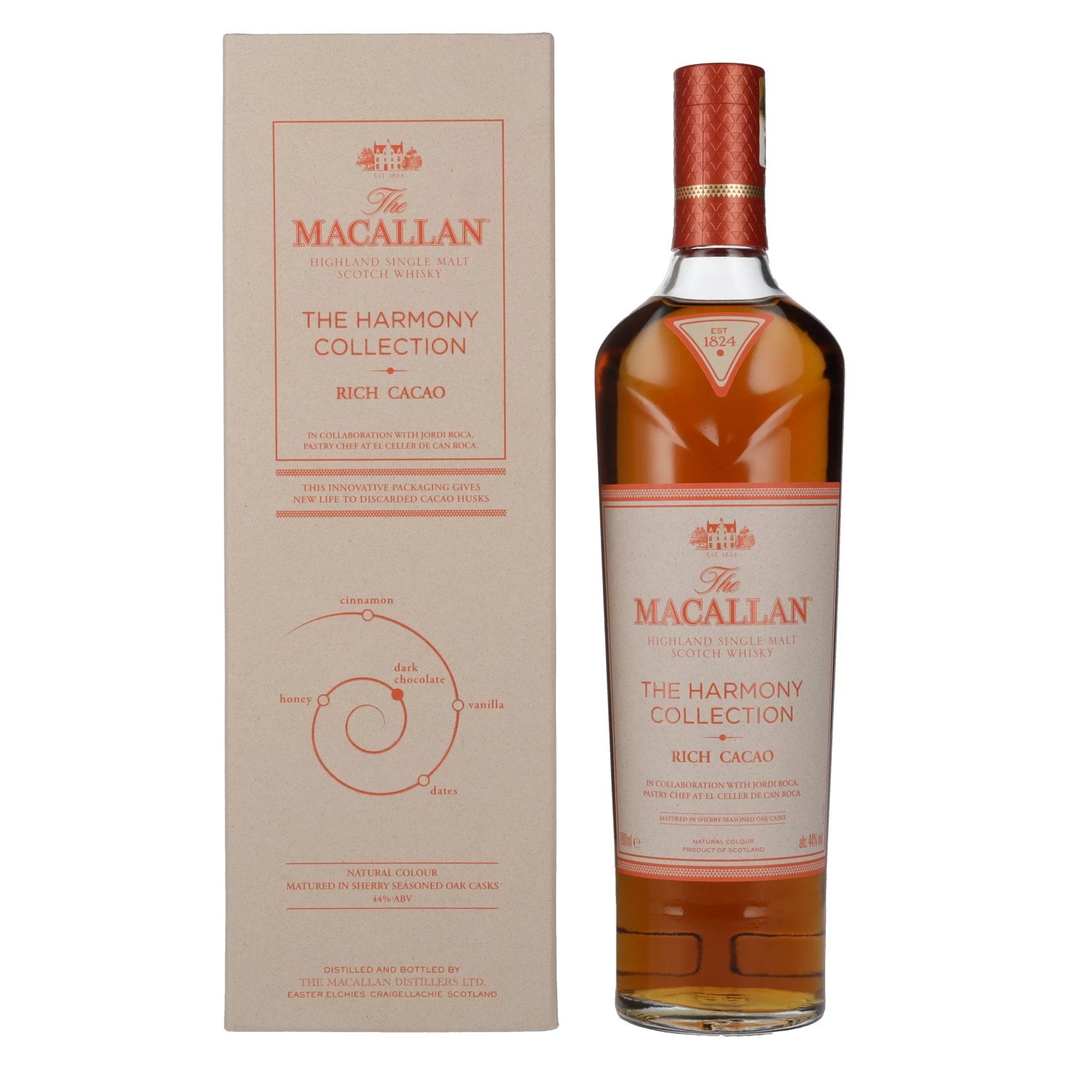 The Macallan The Harmony Collection RICH CACAO 44% Vol. 0,7l in geschenkverpakking