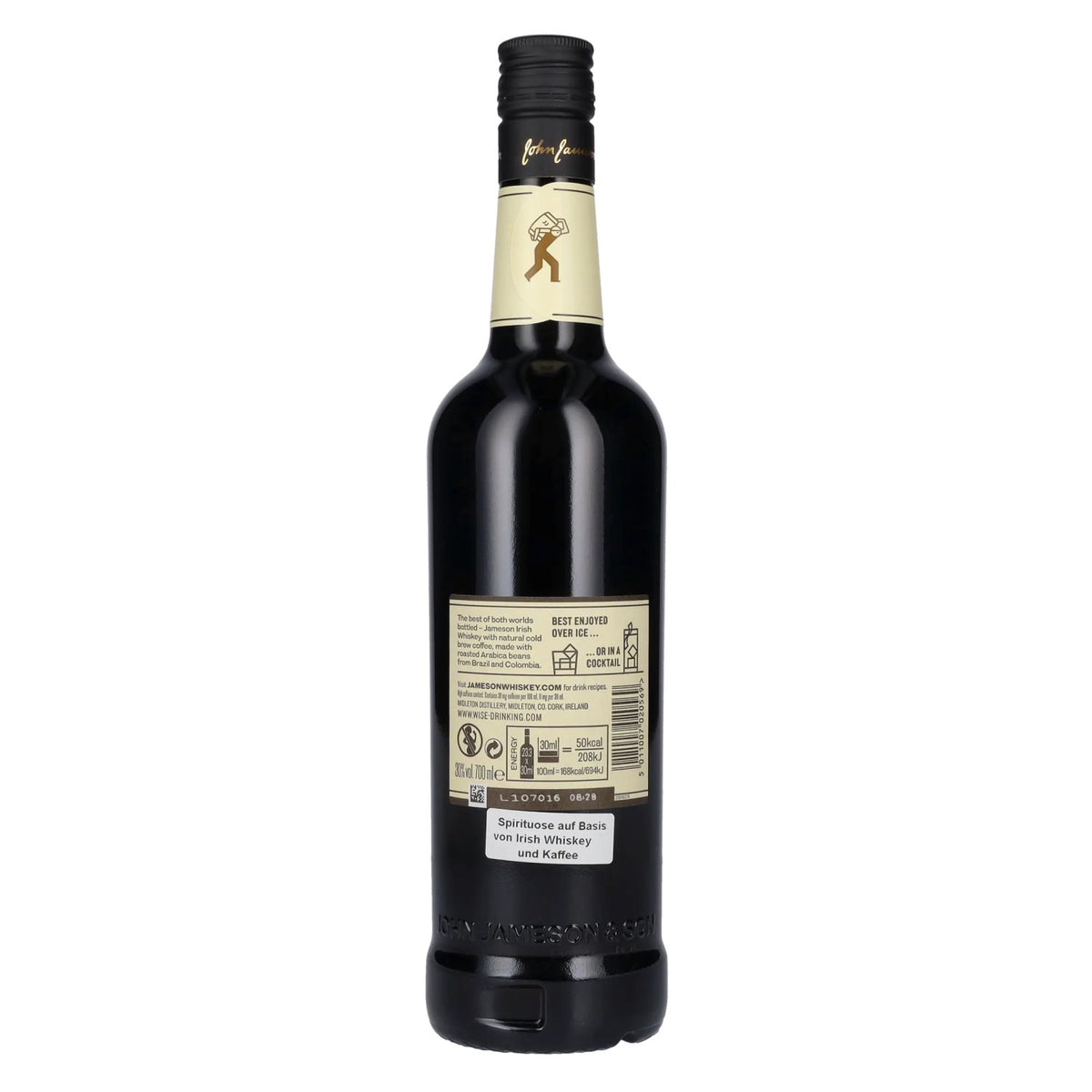 Jameson COLD BREW, boisson alcoolisée à base de Jameson Whiskey et de café, 30 % vol., 0,7 l