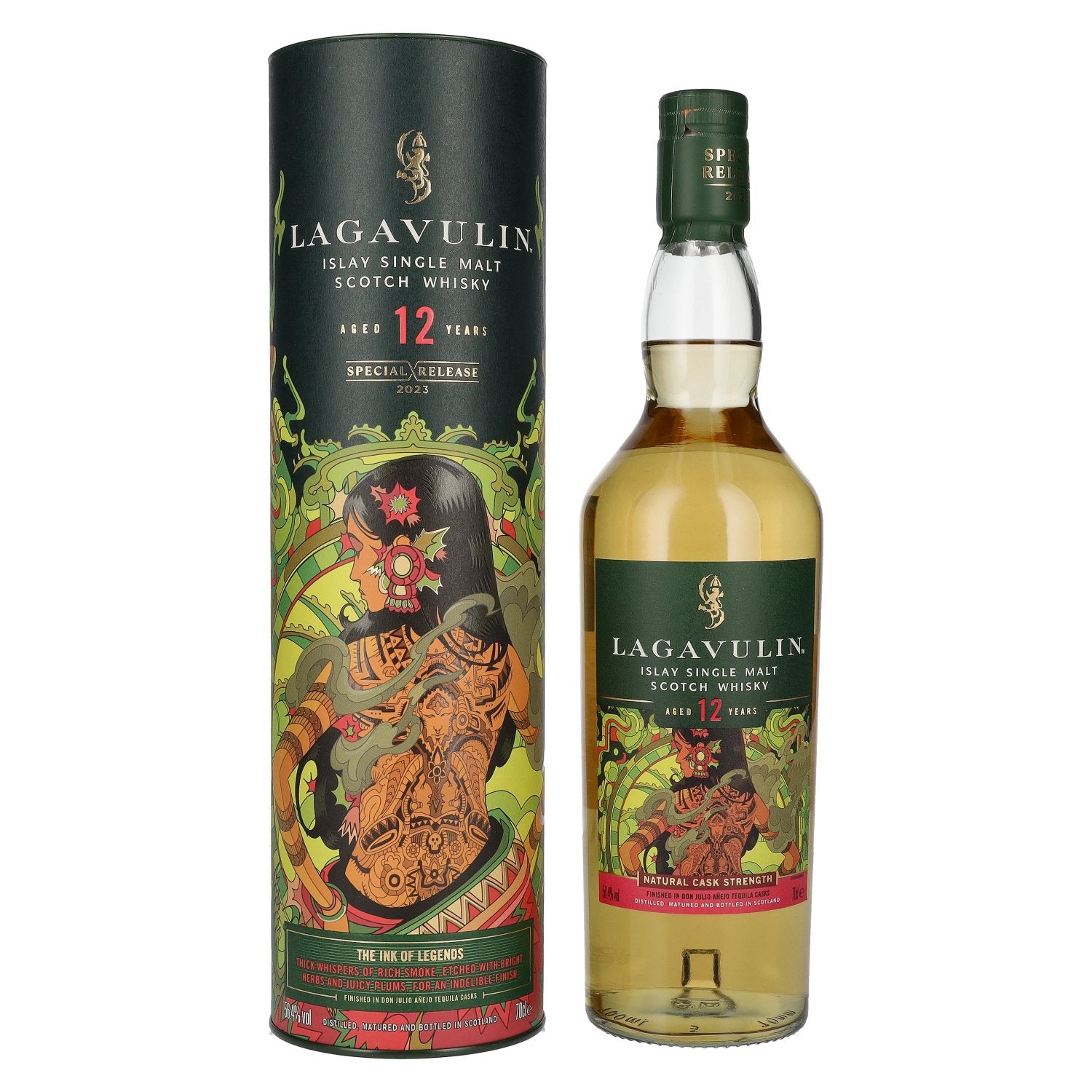Lagavulin 12 Years Old THE INK OF LEGENDS Speciale uitgave 2023 56,4% Vol. 0,7l in geschenkverpakking