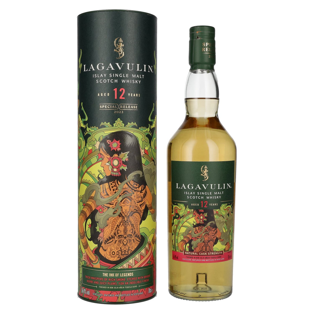 Lagavulin 12 Years Old THE INK OF LEGENDS Special Release 2023 56.4% vol. 0.7l in a gift box