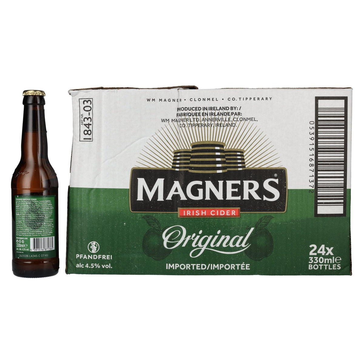 Magners Irish Cider ORIGINAL 4,5% vol. 24 x 0,33 l