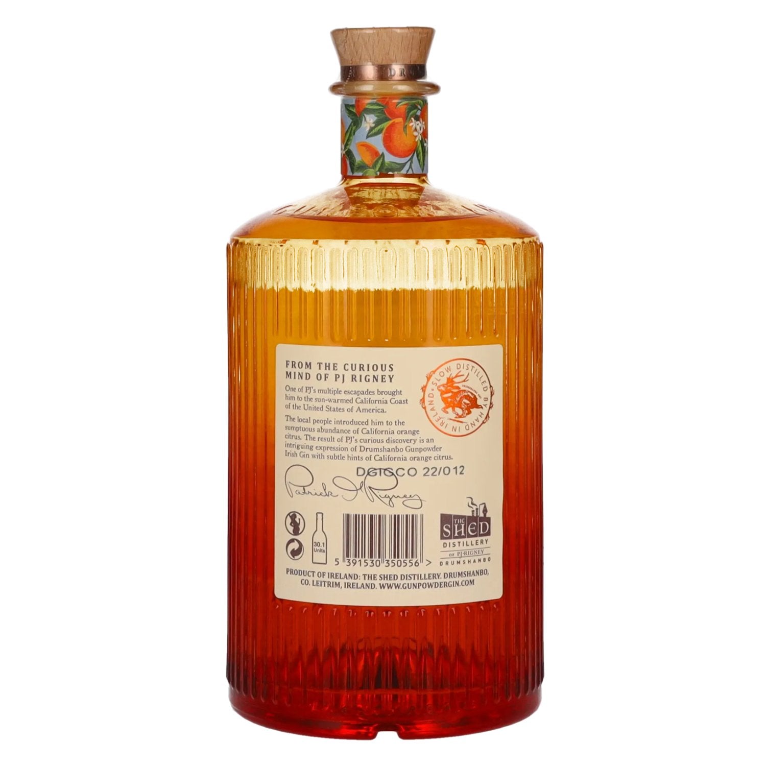 Drumshanbo Gunpowder Irish Gin met Californische sinaasappelcitrus 43% Vol. 0,7l