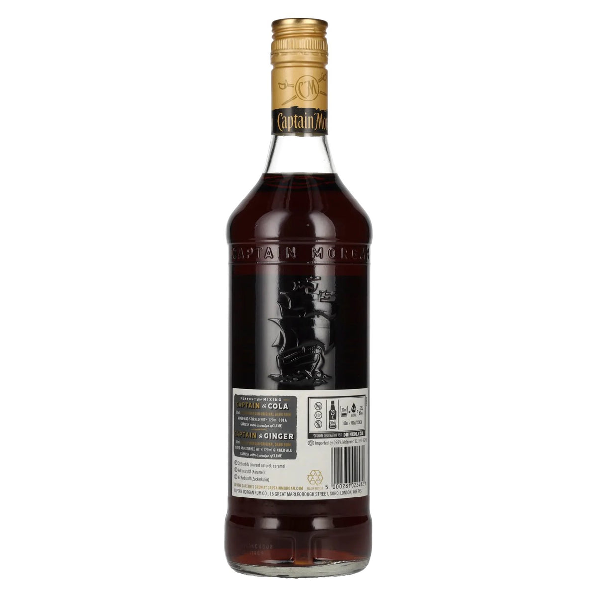Captain Morgan DARK RUM 40% vol. 0,7 l