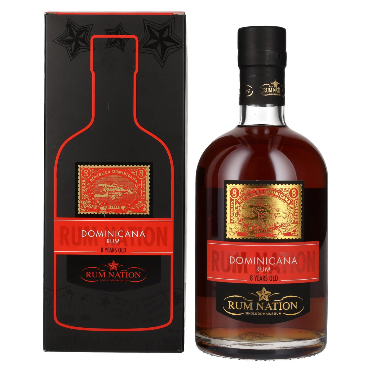 Rum Nation Dominican Republic Rum, 8 Years Old, Limited Edition, 40.9% ABV, 0.7 litres, in a gift box