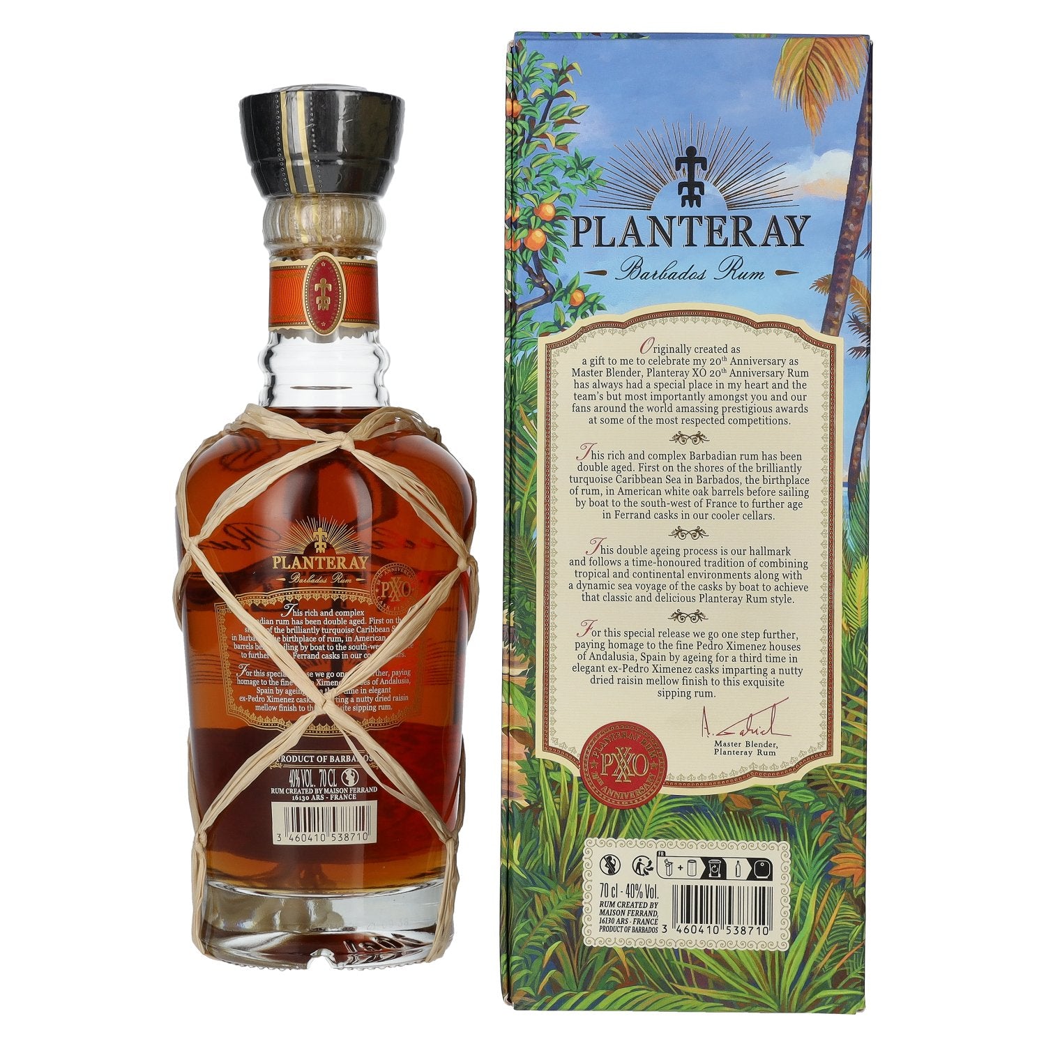 Planteray Rum PXXO 20th Anniversary Barbados Rum 40% Vol. 0,7l in gift box