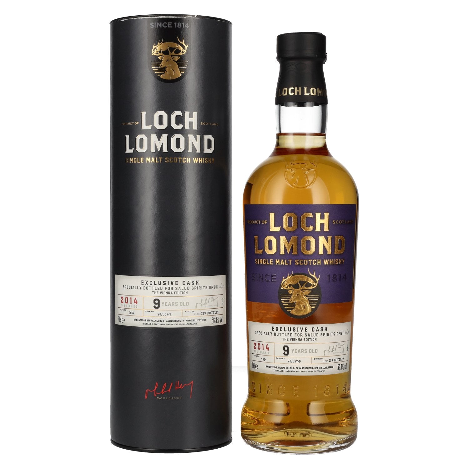 Loch Lomond 9 Years Old VIENNA EDITION Exclusive Cask Single Malt Scotch Whisky 56,3% Vol. 0,7l in geschenkverpakking