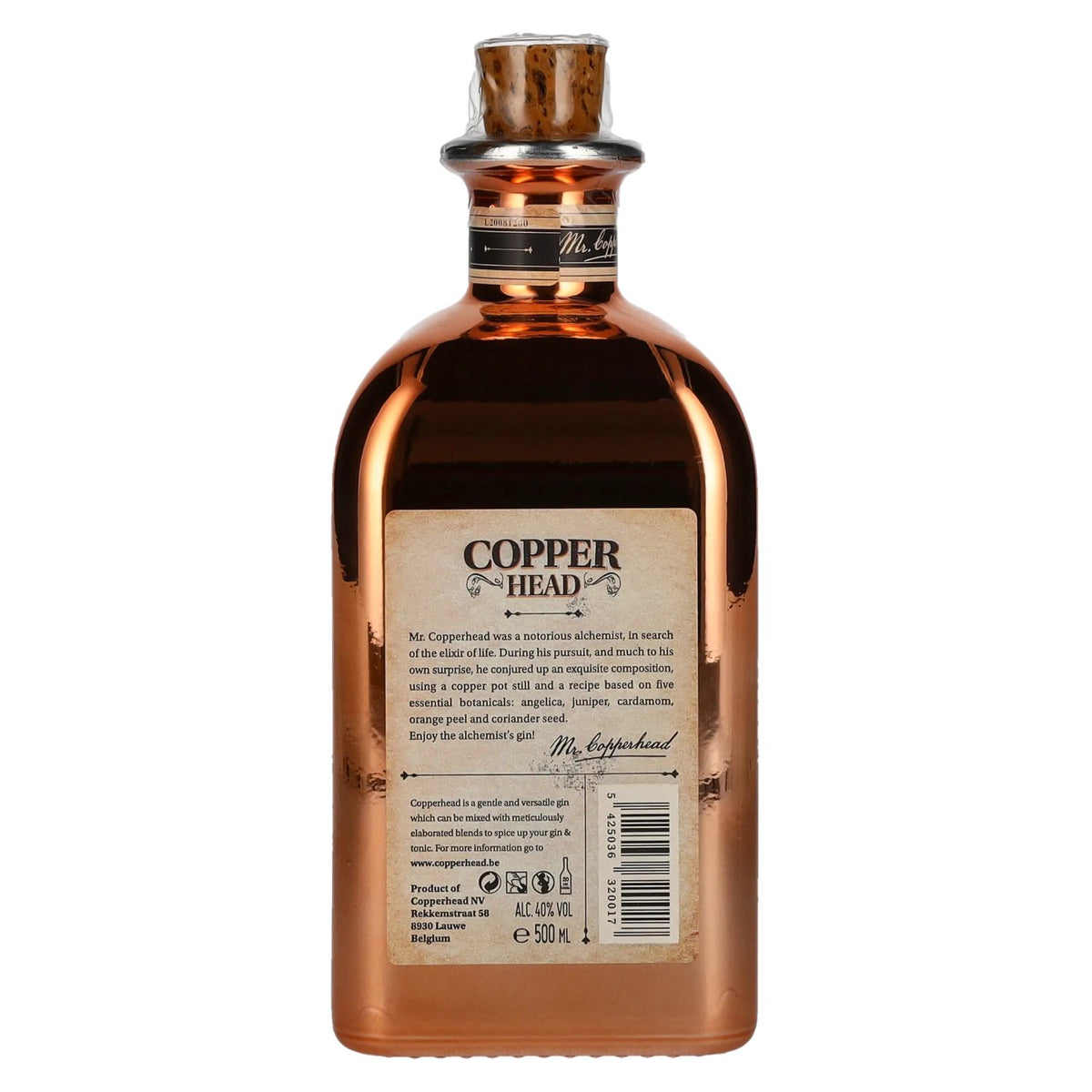 Copperhead Original London Dry Gin 40% vol. 0.5 l