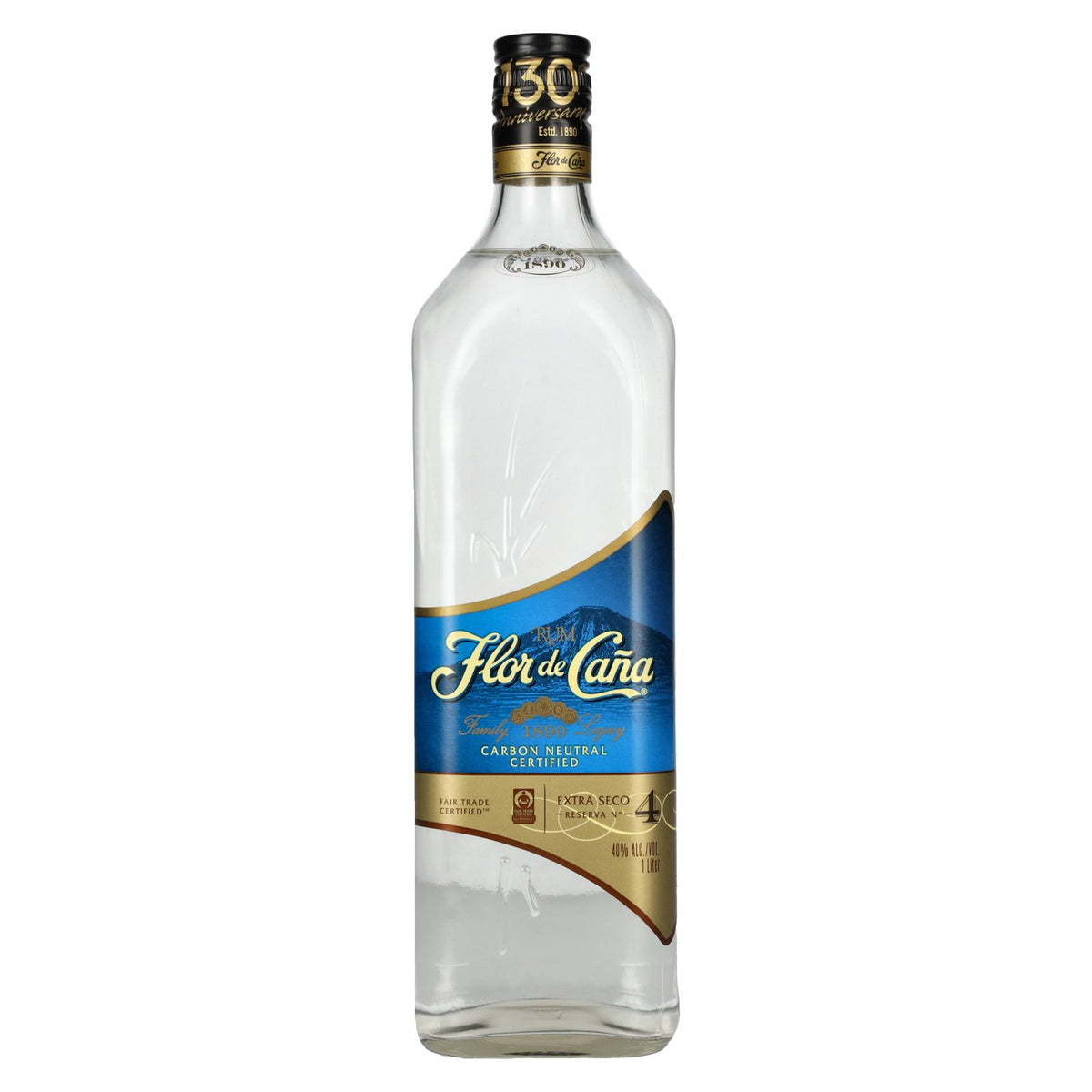 Flor de Caña EXTRA SECO Rum Reserva N° 4 40% vol. 1 l