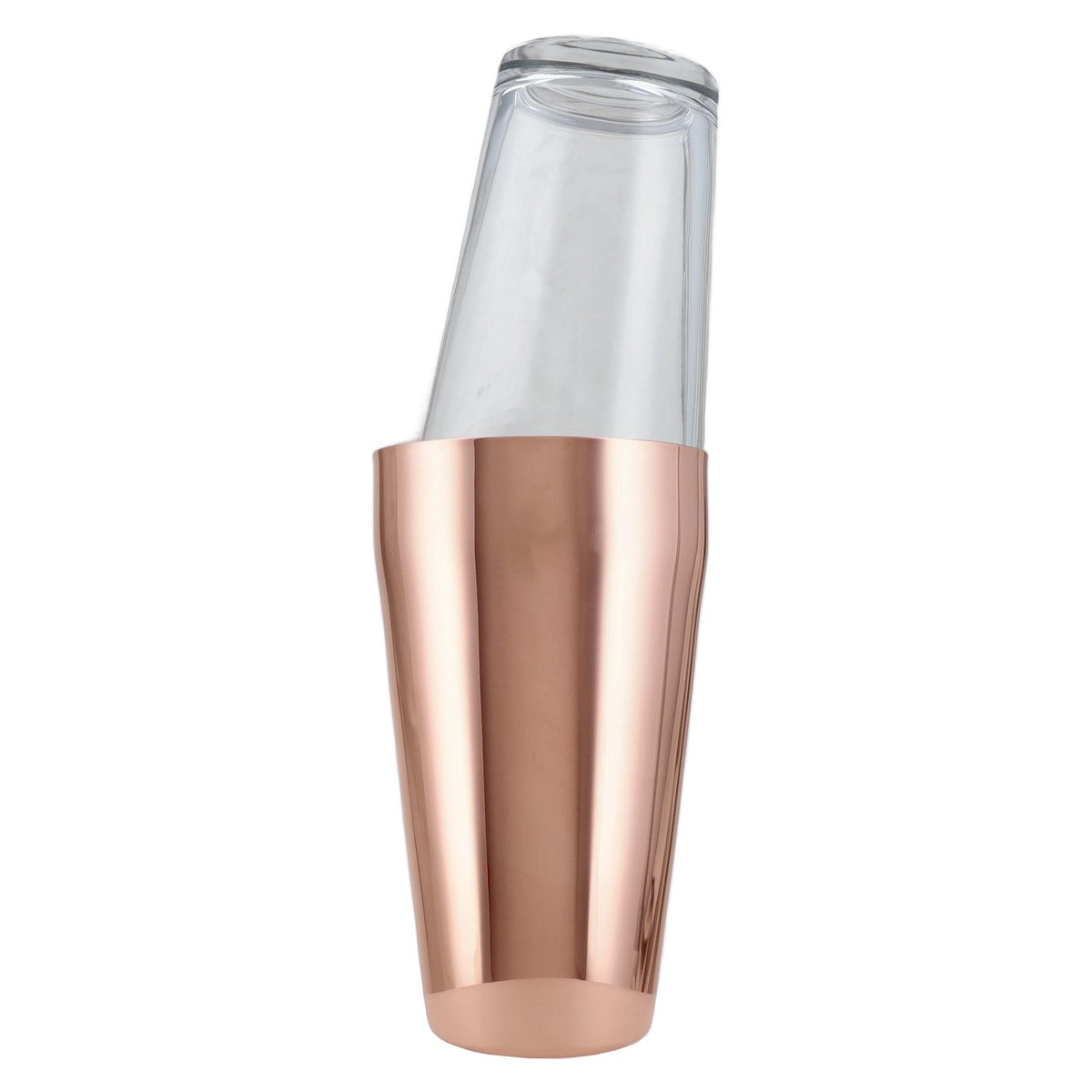 APS Boston Shaker, copper, 2-piece set with glass