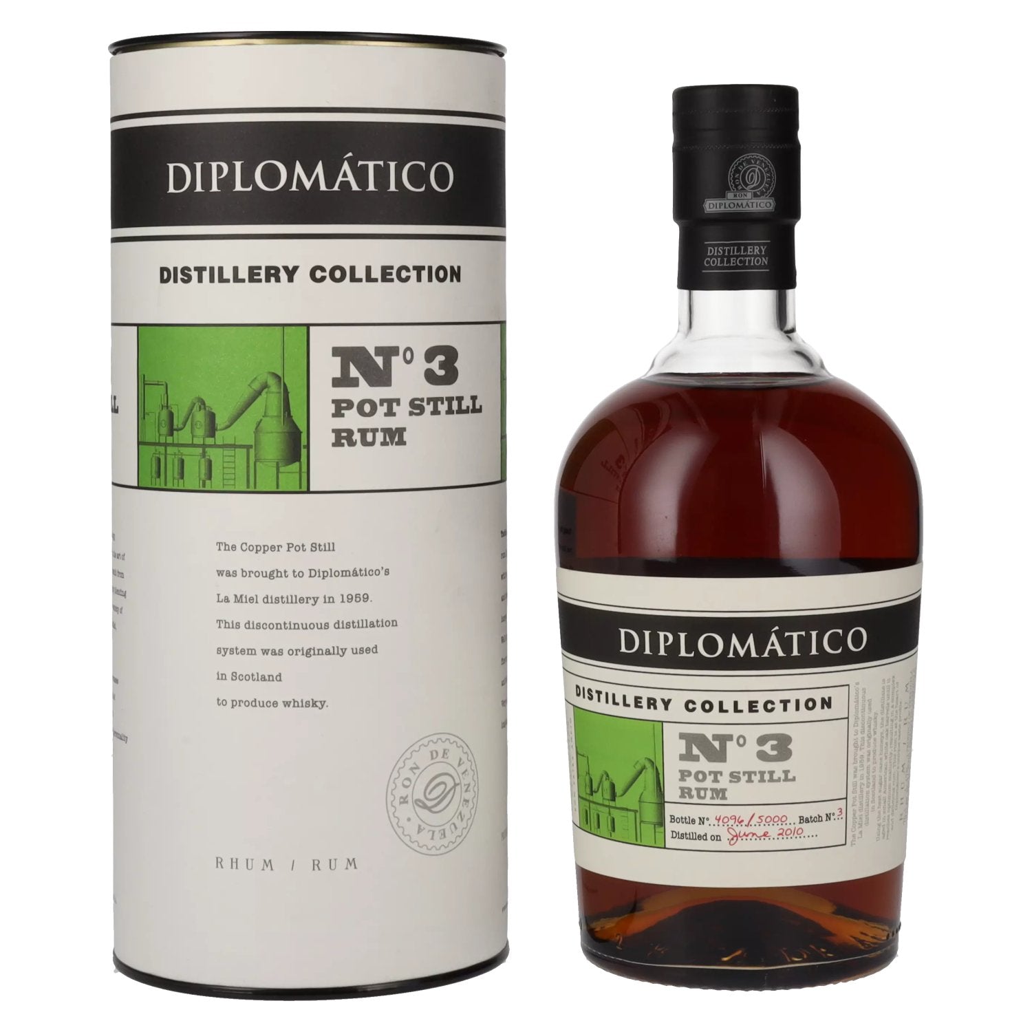 Diplomático Distillery Collection N° 3 POT STILL Rum 47% Vol. 0,7l in Geschenkbox