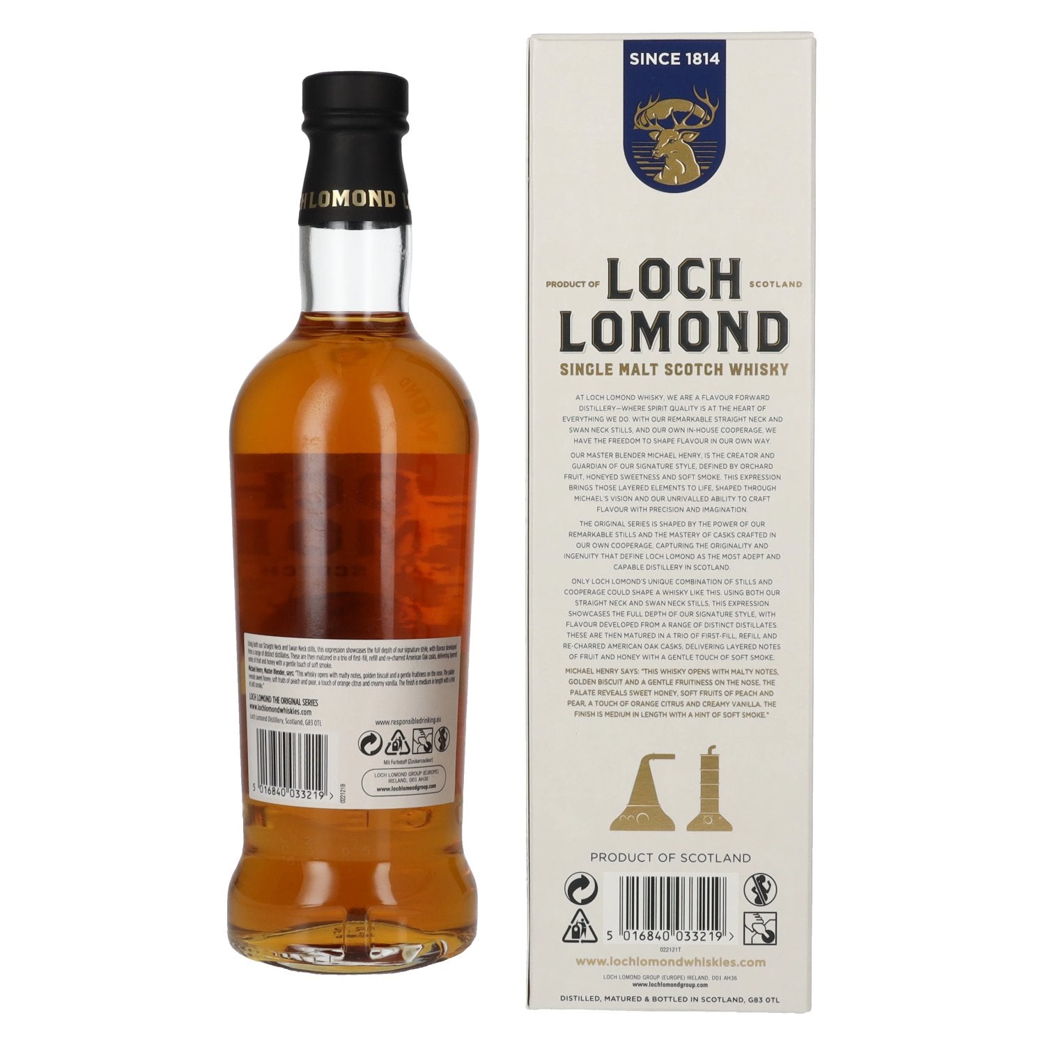 Loch Lomond THE ORIGINAL Triple Oak Single Malt 40% Vol. 0,7l in Geschenkbox