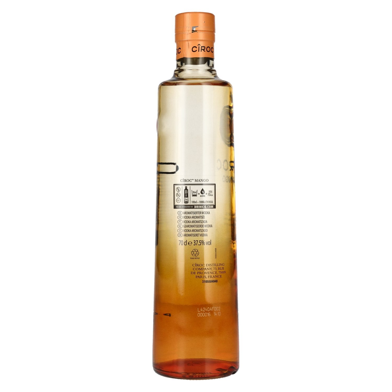 Cîroc MANGO Vodka aromatisée 37,5% vol. 0,7l