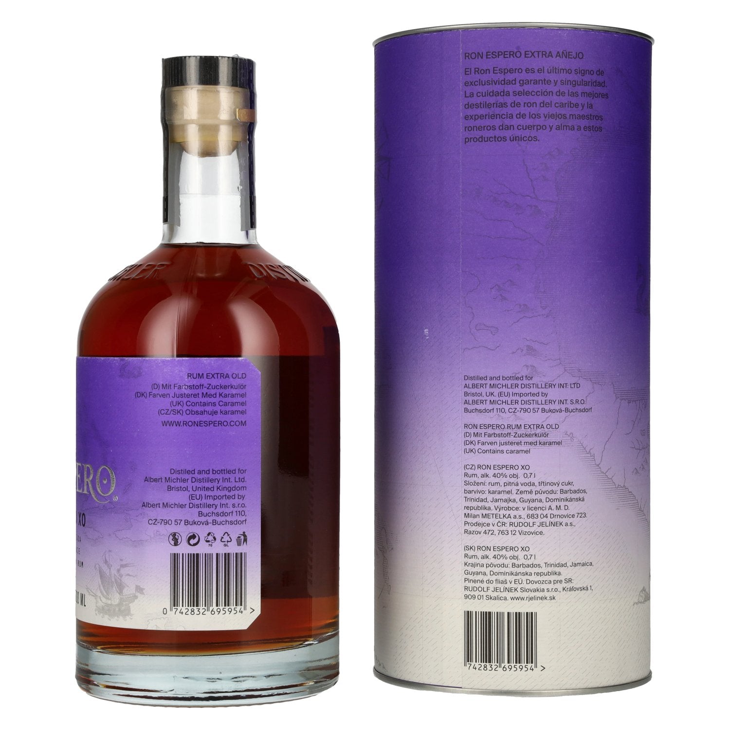 Ron Espero Extra Añejo XO Selección Homenaje Produccion Limitada 40% Vol. 0,7l in geschenkverpakking