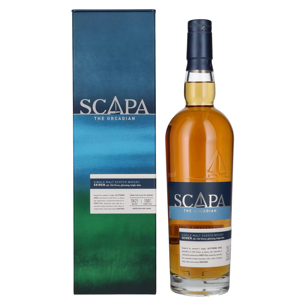Scapa The Orcadian Skiren 40% ABV, 0.7 l, in a gift box