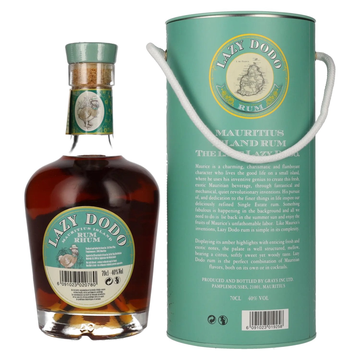 Lazy Dodo Single Estate Rum 40% Vol. 0,7l in gift box