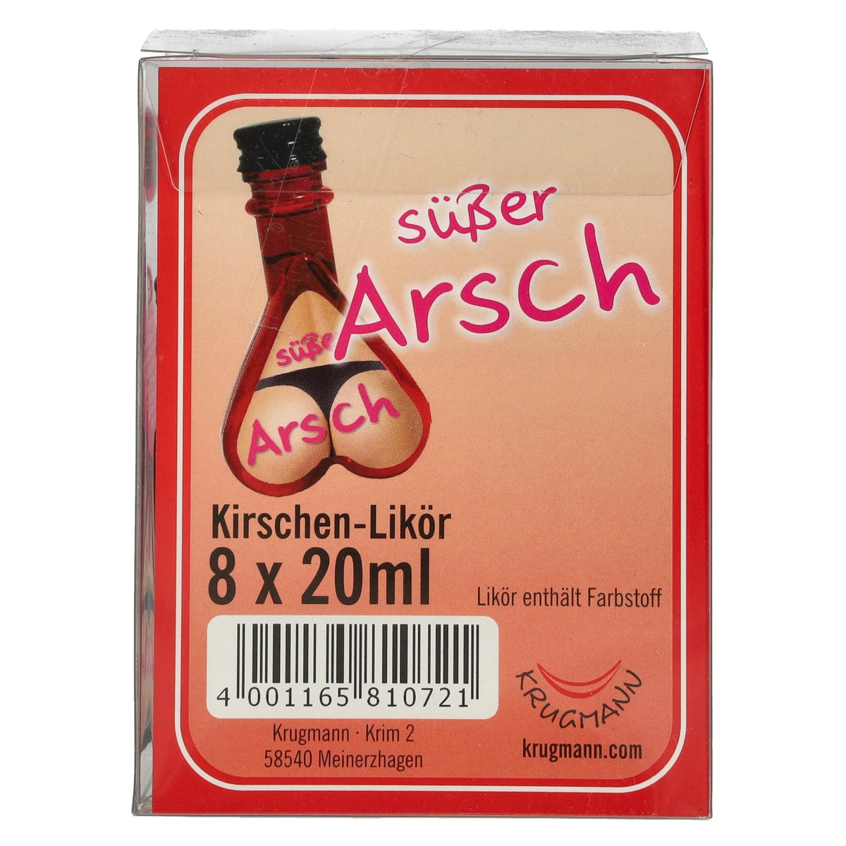 Liqueur de cerises « Süßer Arsch » 15 % vol. 8 x 0,02 l en bouteille PET