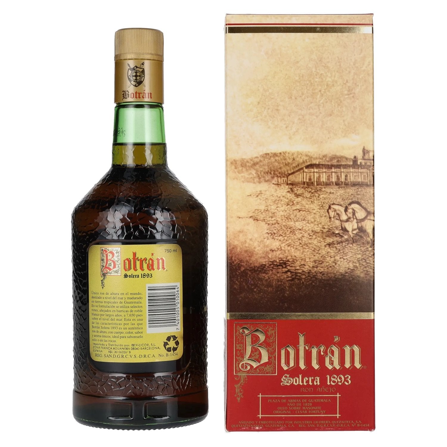 Botran Ron Solera 1893 PRIMERA EDICION Premium Gold Rum 40% Vol. 0,75l in Geschenkbox