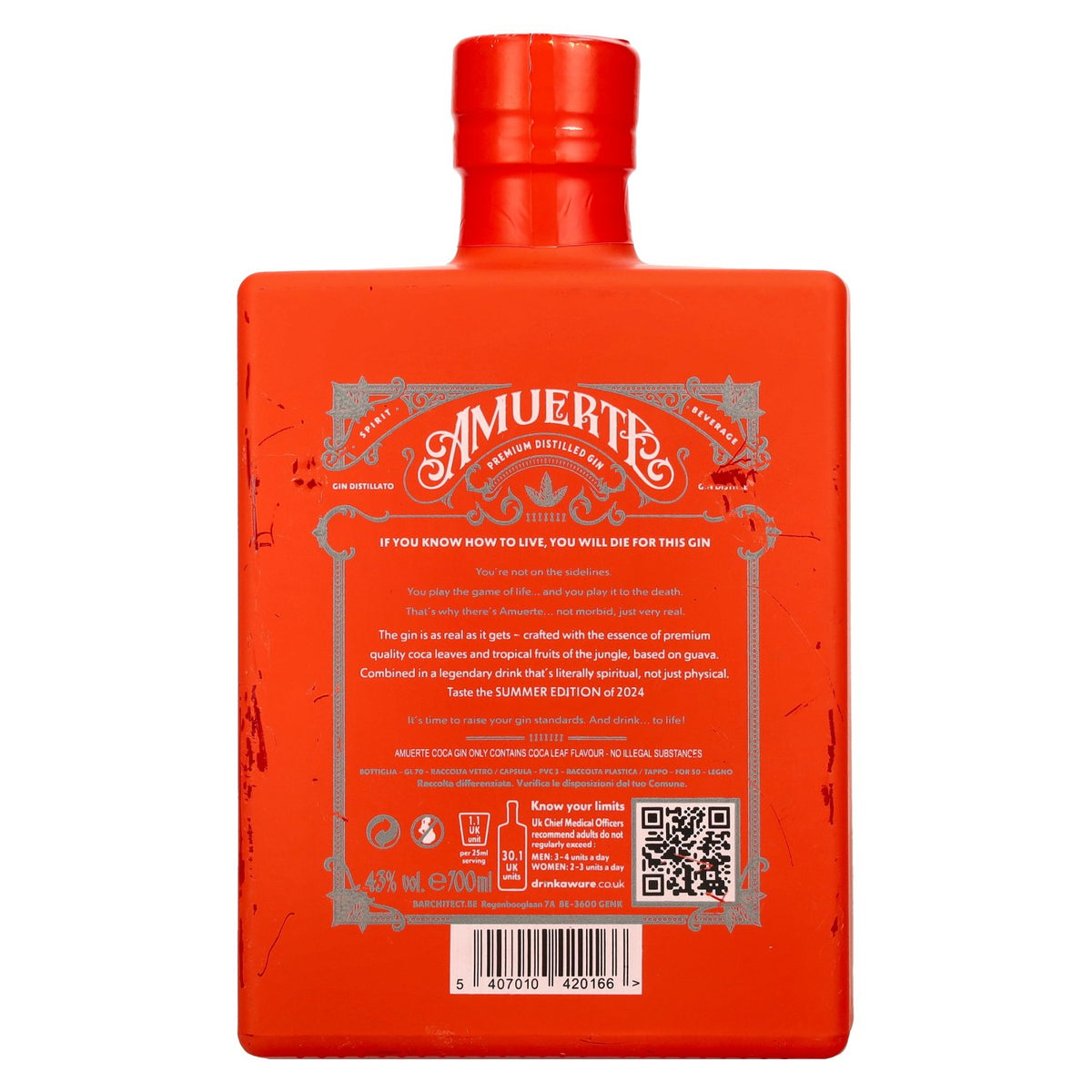 Amuerte Gin - Édition Orange 43 % vol. 0,7 l