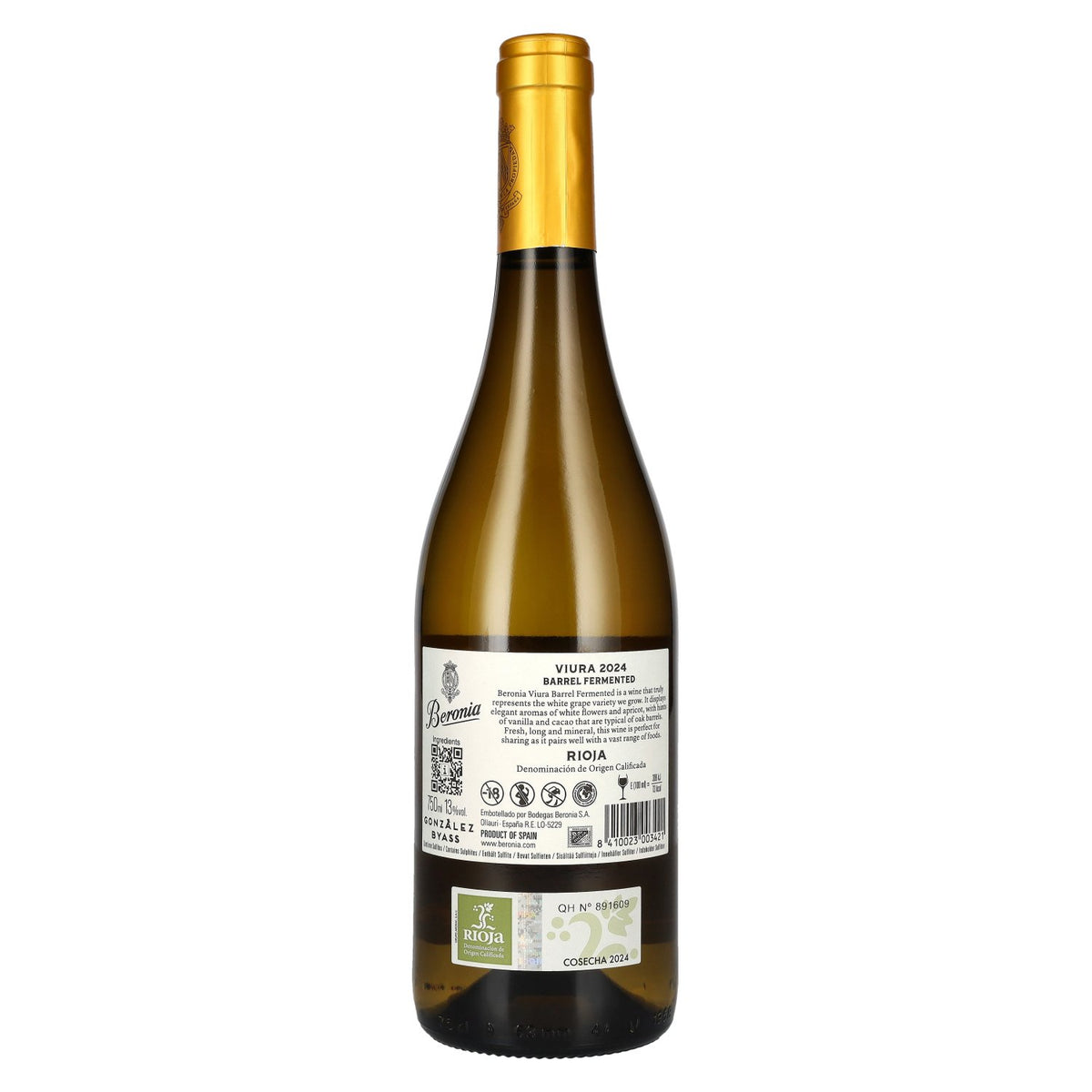 Beronia Viura Barrel-Fermented Rioja DOC 2024 13% vol. 0.75 l
