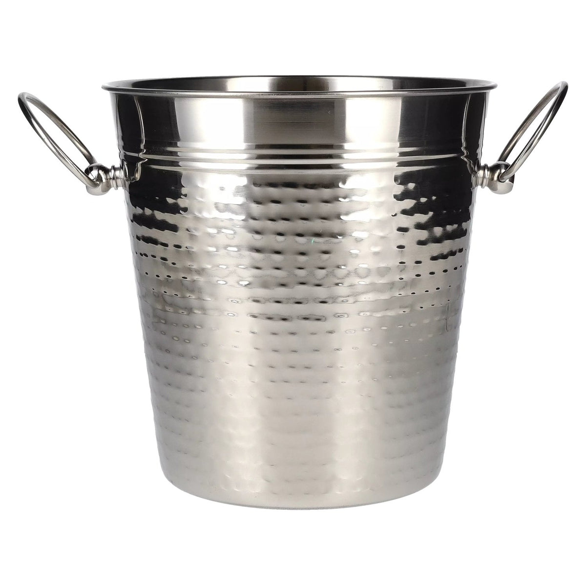 Seau à vin et à champagne APS en acier inoxydable, finition martelée, 4 l