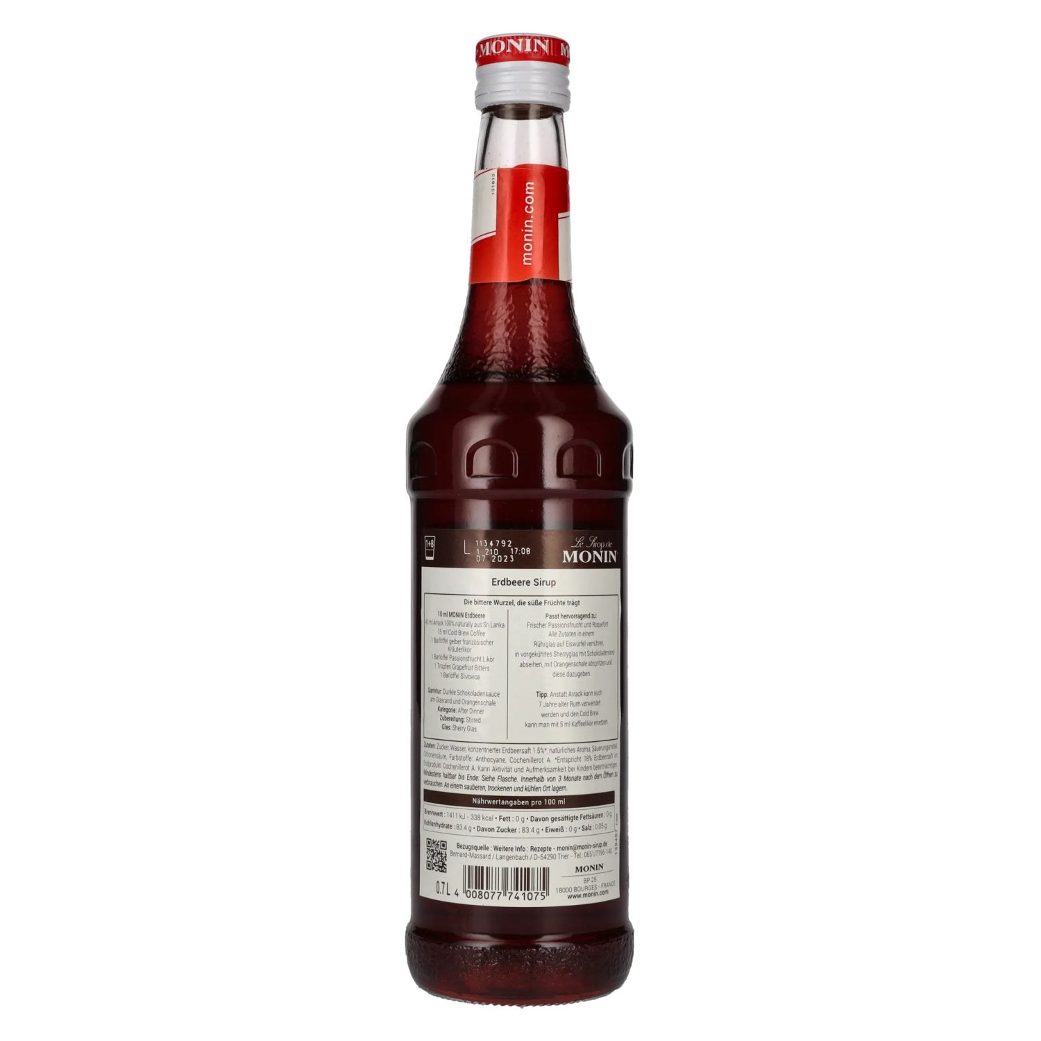 Le Sirop de Monin ERDBEERE 0,7l
