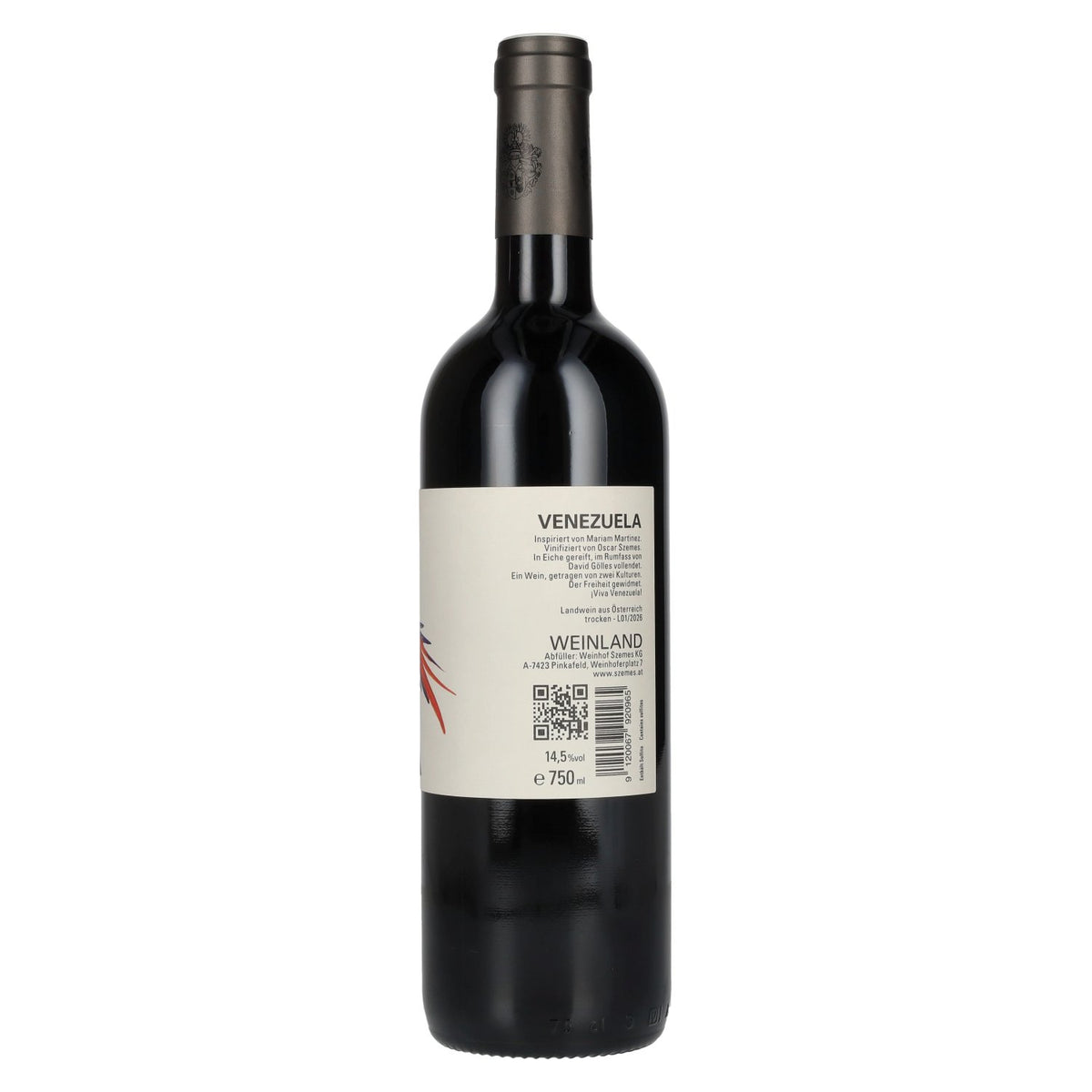 Weinhof Szemes VENEZUELA Blaufränkisch 14.5% ABV 0.75l