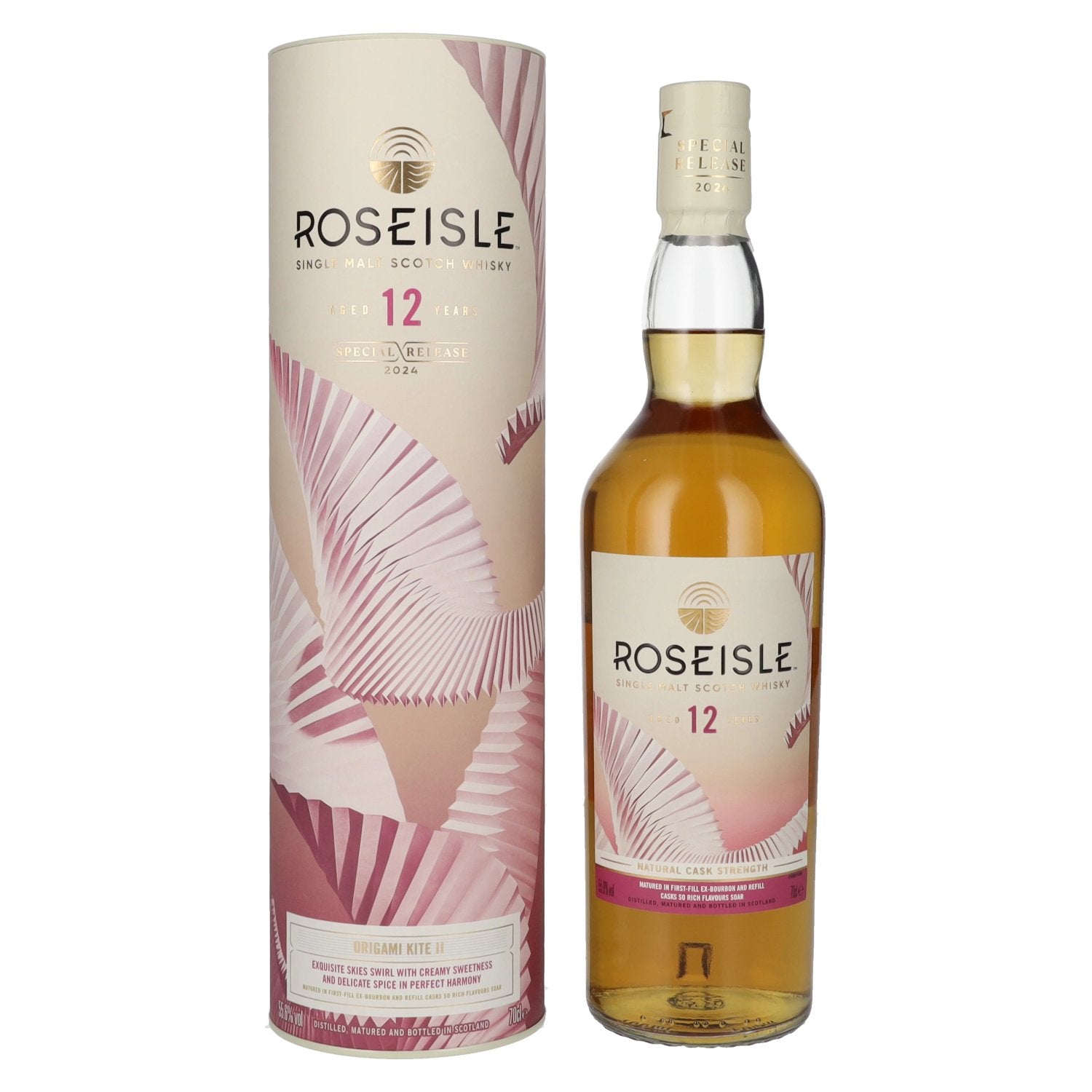 Roseisle 12 Years Old ORIGAMI KITE II Single Malt Special Release 2024 55,6% Vol. 0,7l en coffret cadeau
