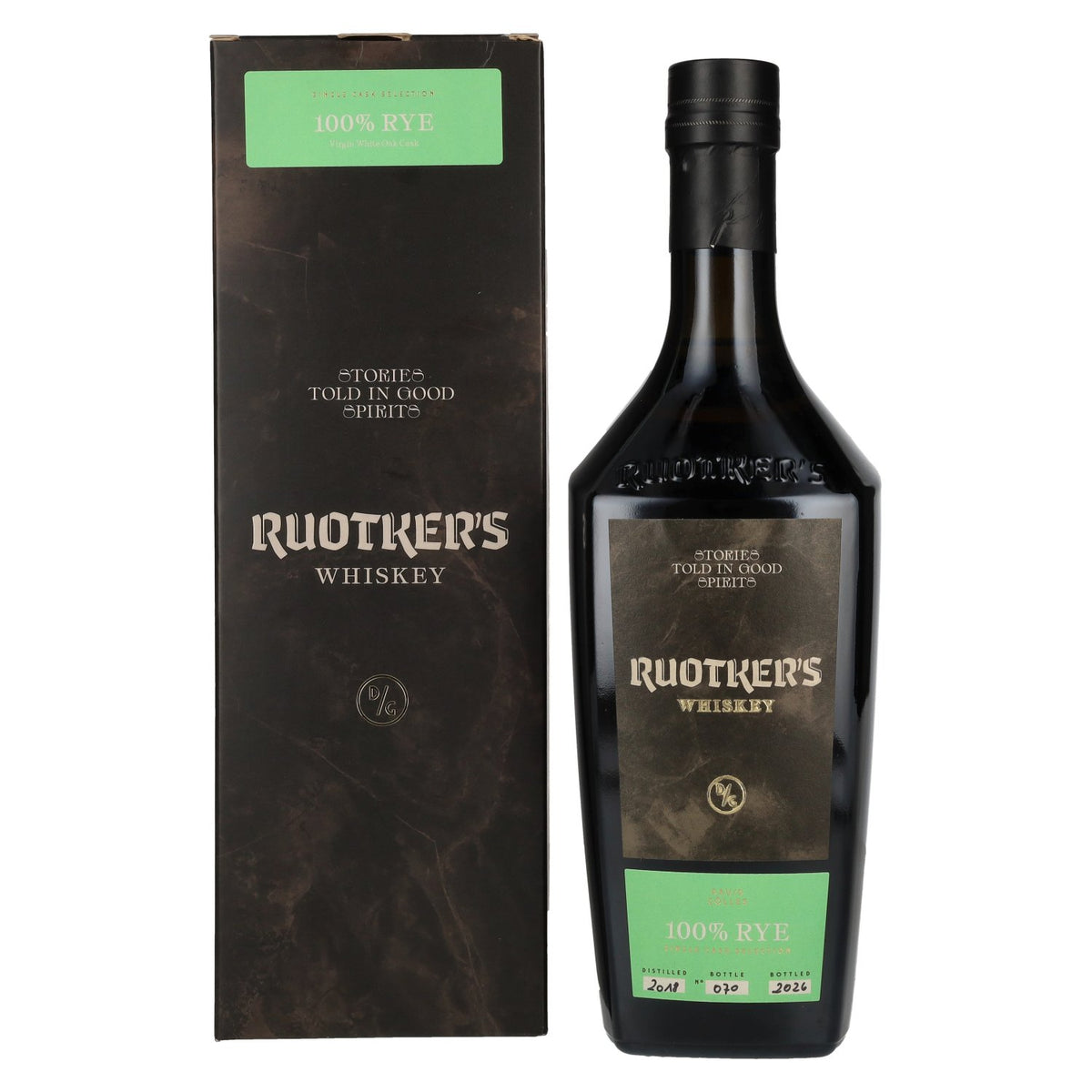Ruotker's Stories Told In Good Spirits 100% Rye Whisky 51.2% ABV 0.7l in a gift box