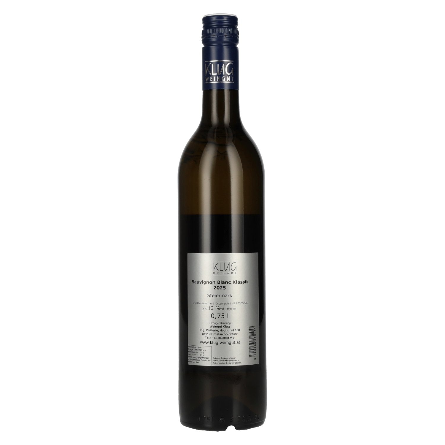 Weingut Klug Sauvignon Blanc Klassik Styria 2025 12% vol. 0.75 l