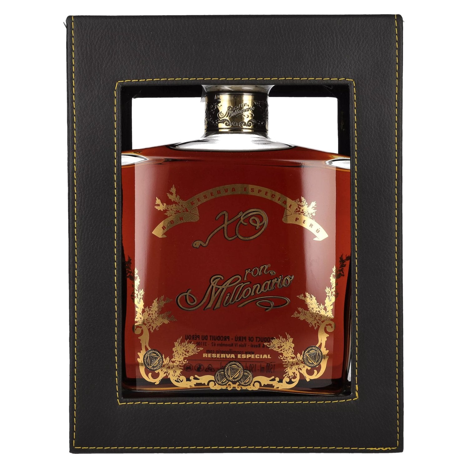 Ron Millonario XO Reserva Especial 40% Vol. 1.5l in lederlook geschenkverpakking