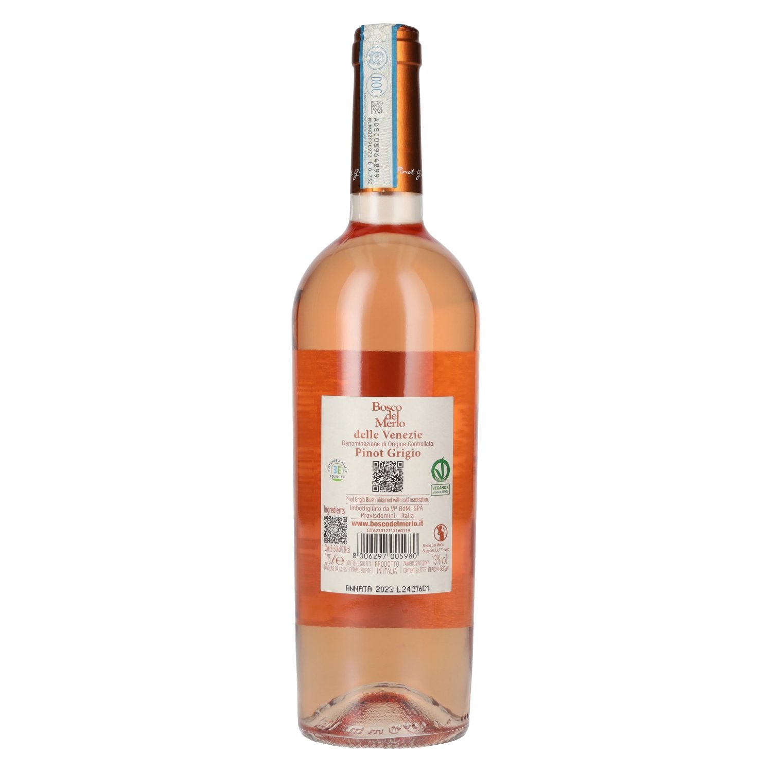 Bosco del Merlo Pinot Grigio Rosé DOC 13% vol. 0,75l