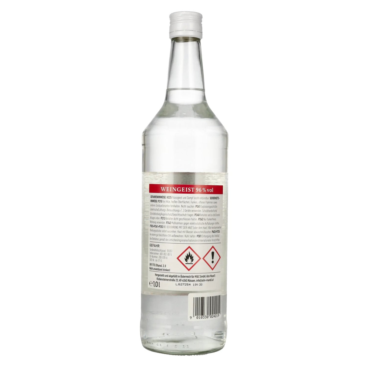 Alm Mand'l wijnalcohol 96% vol. 1 l