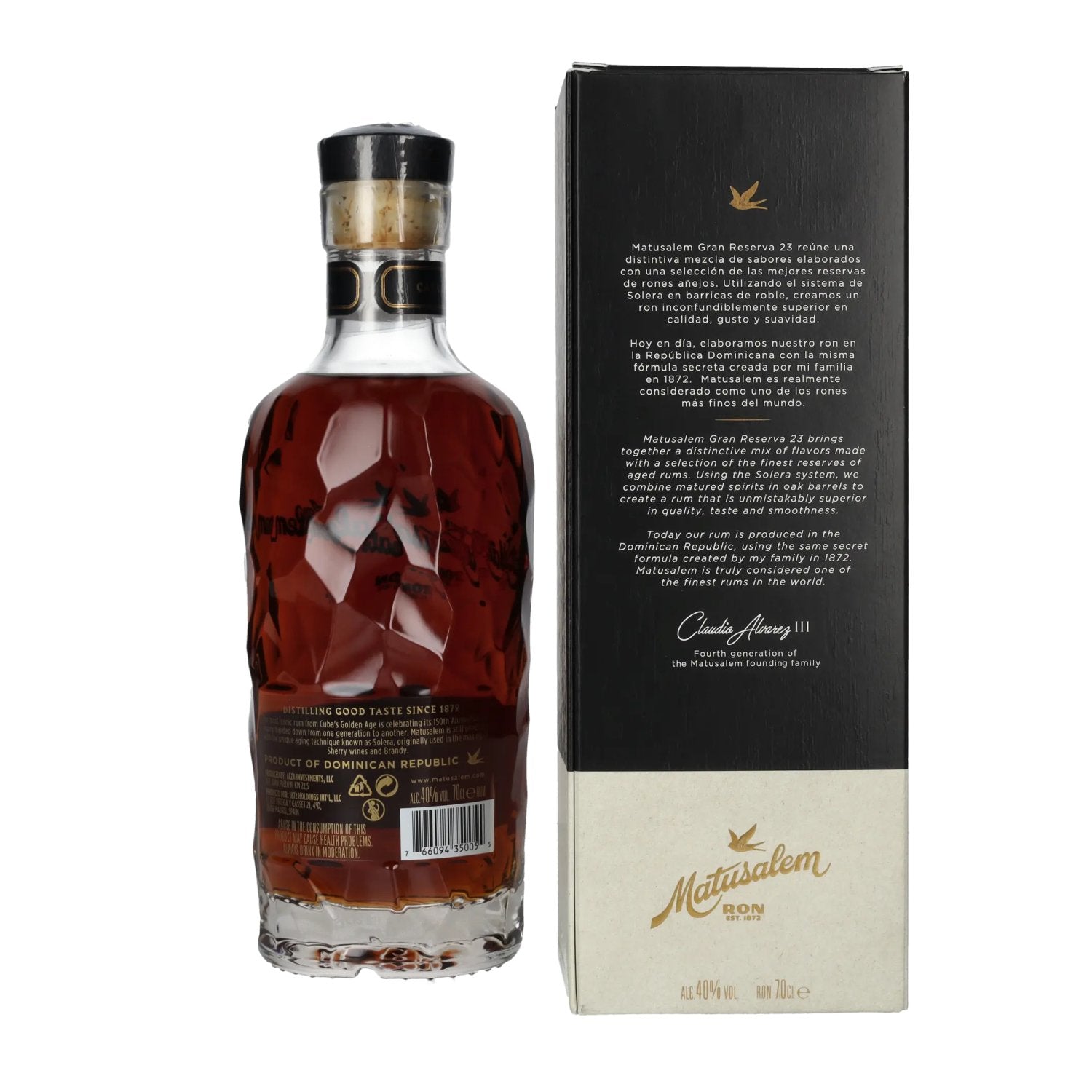 Ron Matusalem 23 Solera Gran Reserva ENIGMA Rum 40% Vol. 0,7l in geschenkverpakking