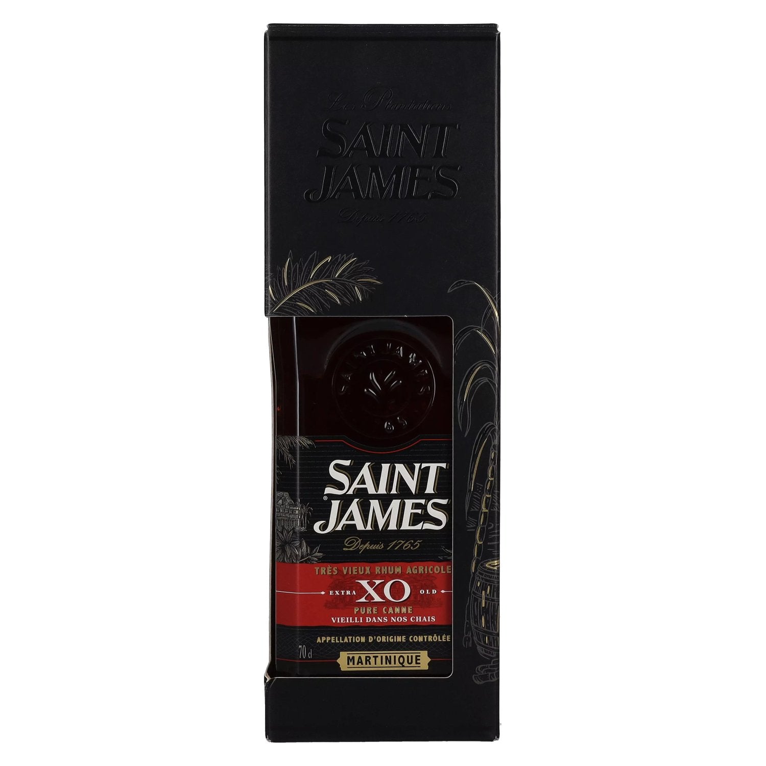 Saint James XO Rhum Vieux Agricole 43% Vol. 0,7l in Geschenkbox