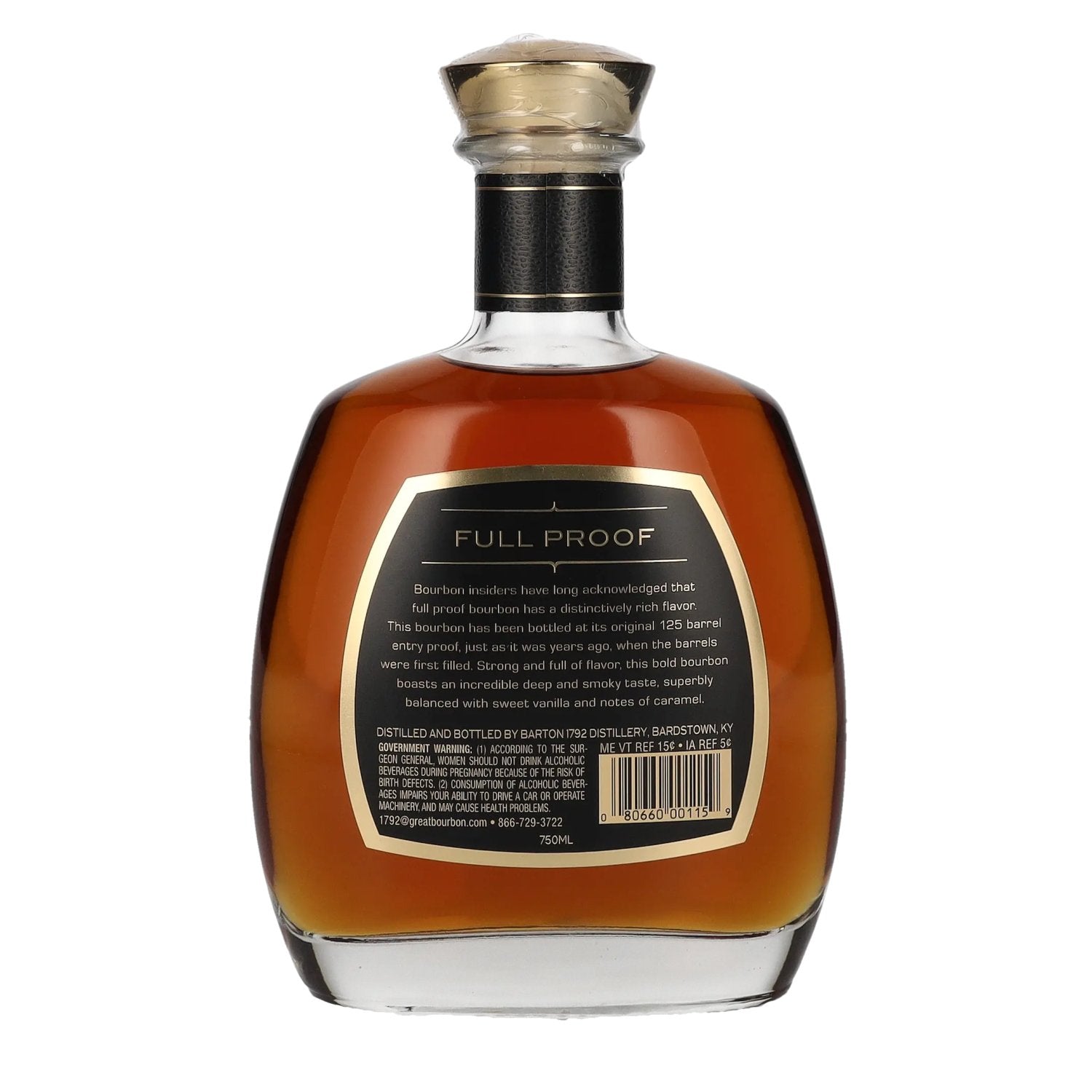 1792 FULL PROOF Kentucky Straight Bourbon Whiskey 62,5% Vol. 0,75l