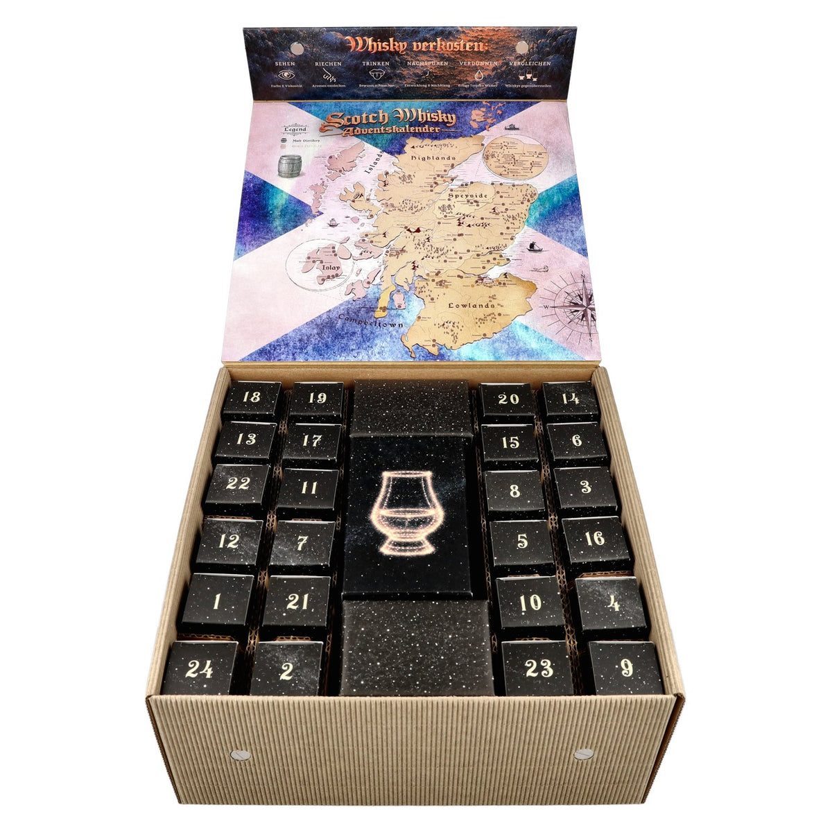 Scotch Whisky Adventskalender 2026 49,1% Vol. 24x0,02l