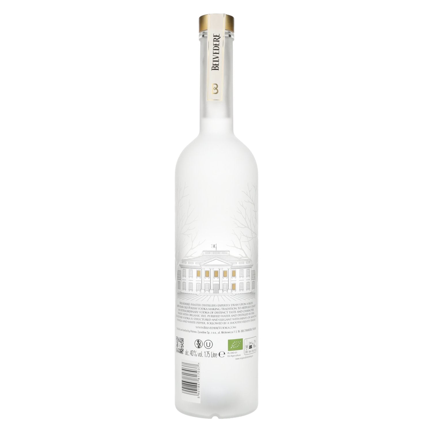 Belvedere Organic Vodka 40% Vol. 1,75l + LED Lichtsticker