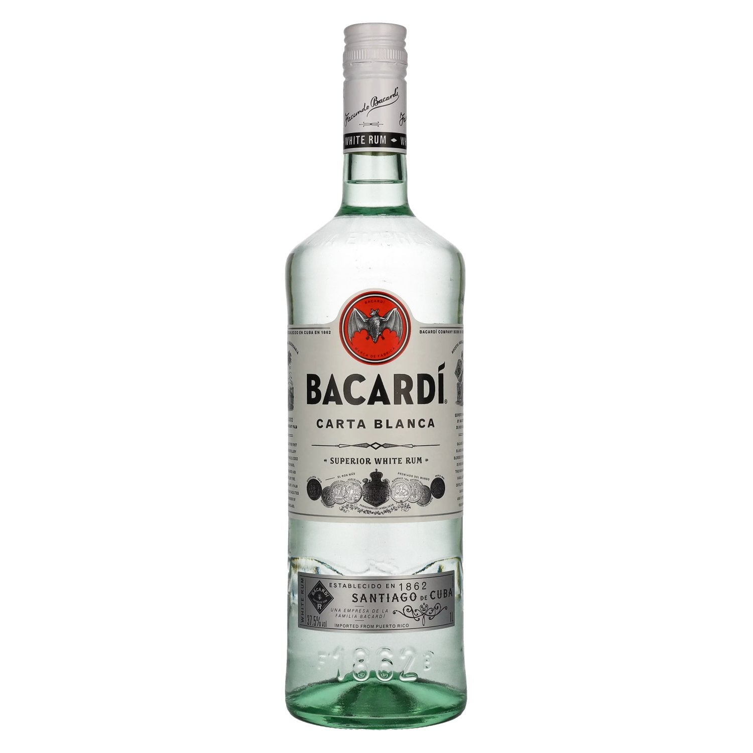 Bacardi Ron Carta Blanca Superior 37,5 % vol. 1 l