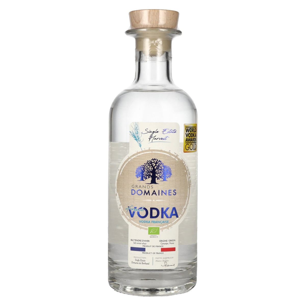 Grands Domaines Organic Bio Franse wodka 40% vol. 0,7 l
