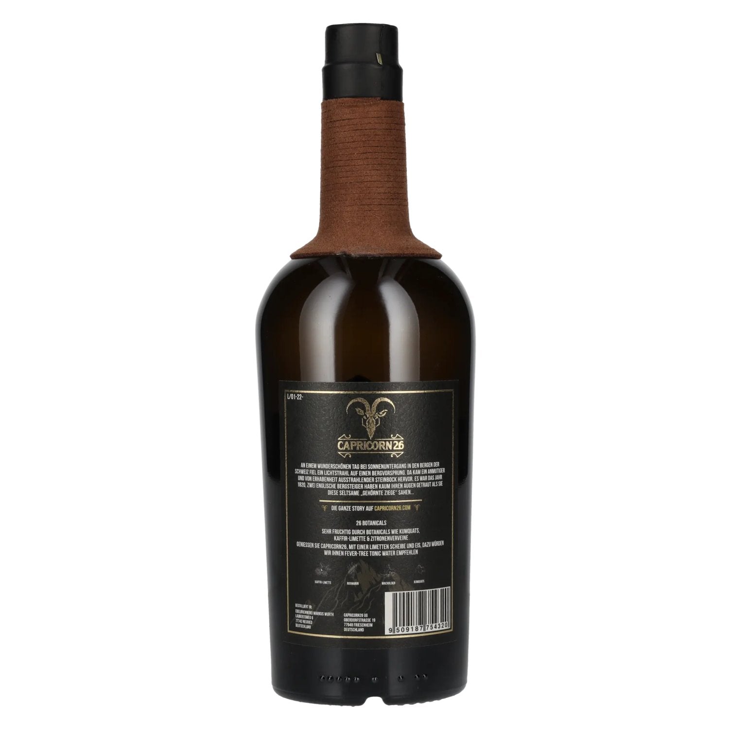 CAPRICORN26 Premium Dry Gin 42% Vol. 0,7l