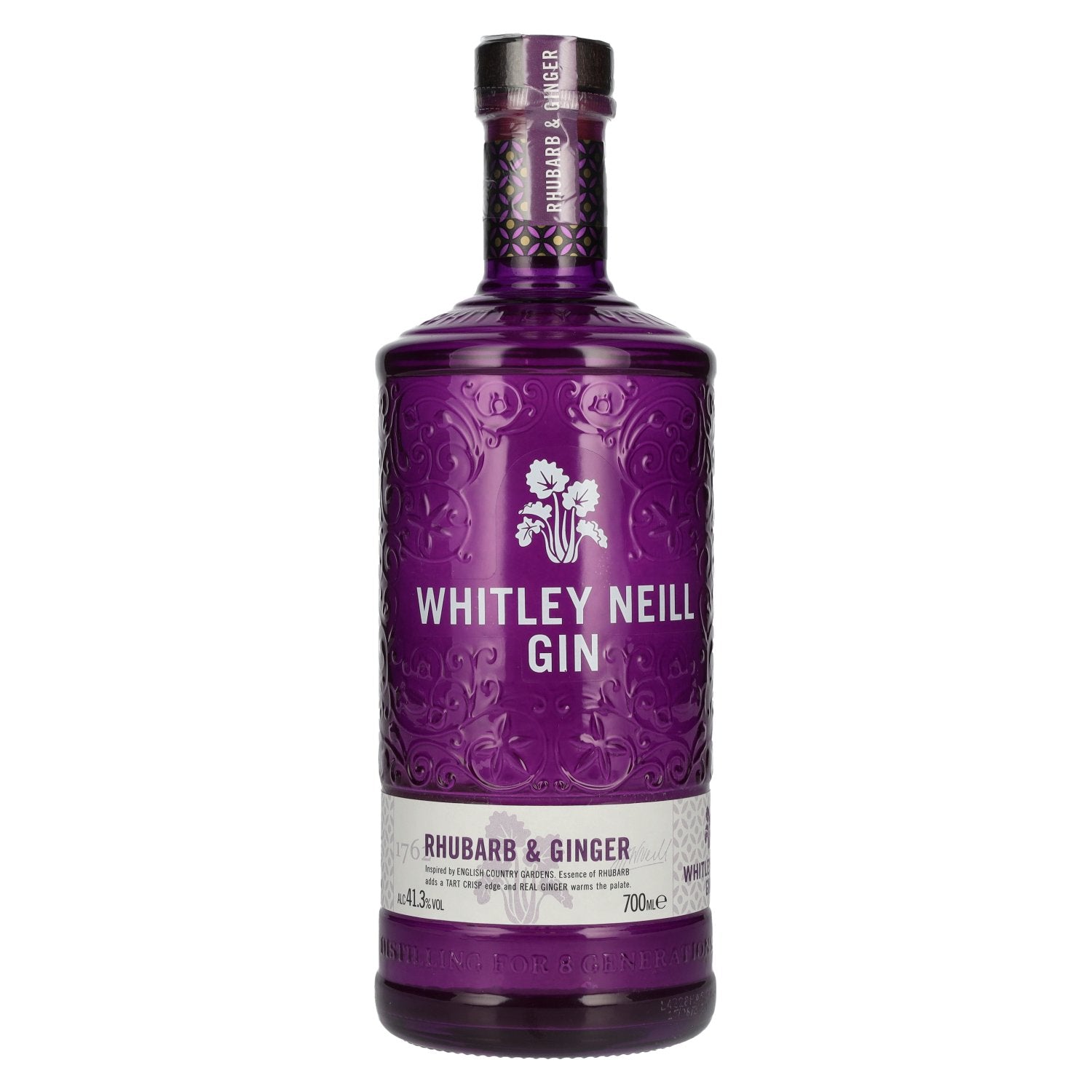Whitley Neill RHUBARB &amp; GINGER GIN 41,3% vol. 0,7l