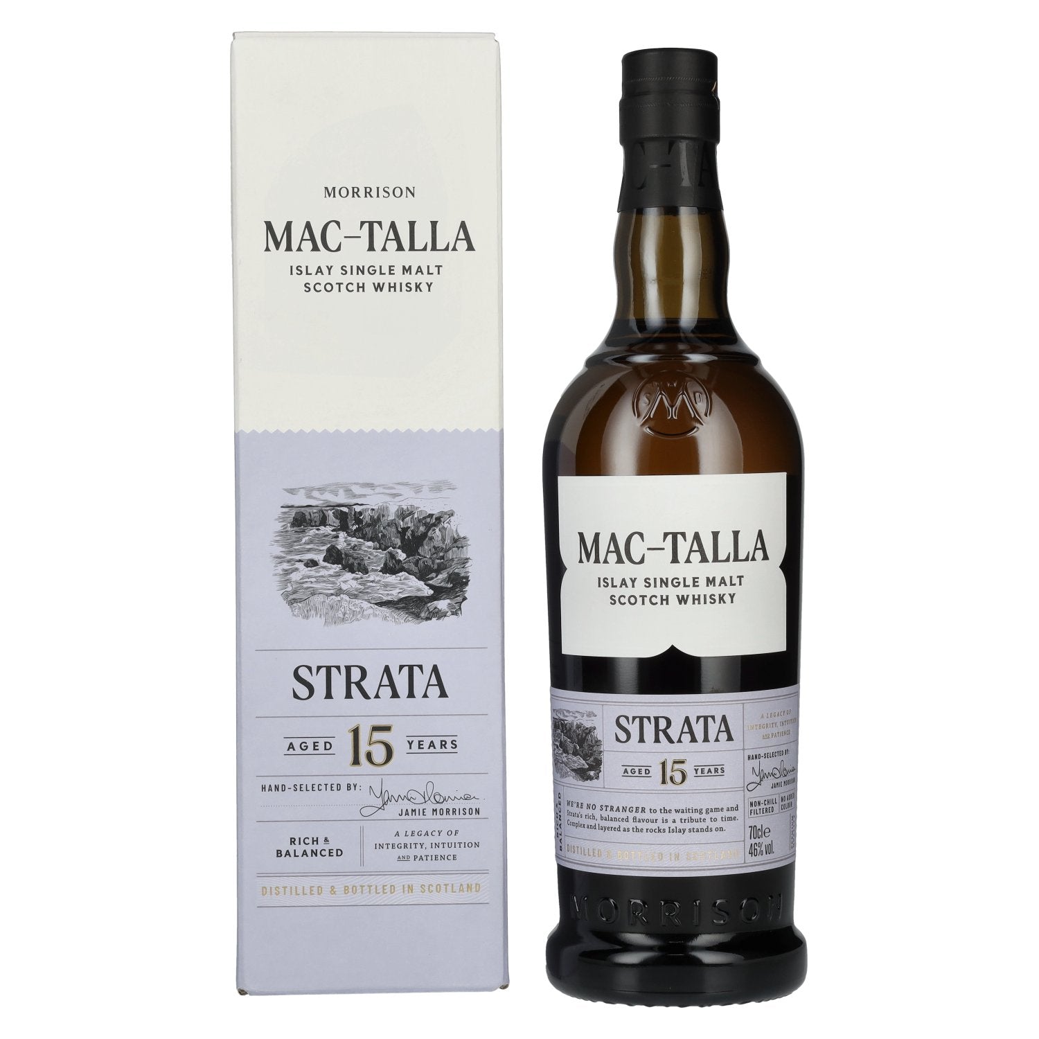 Mac-Talla Morrison 15 Years Old STRATA Islay Single Malt Whisky 46% Vol. 0,7l en coffret cadeau