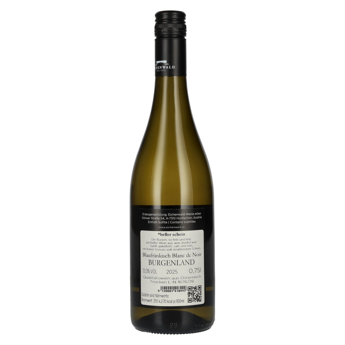 Eichenwald DIE ILLUSION Blanc de Noirs 2025 12% Vol. 0,75l