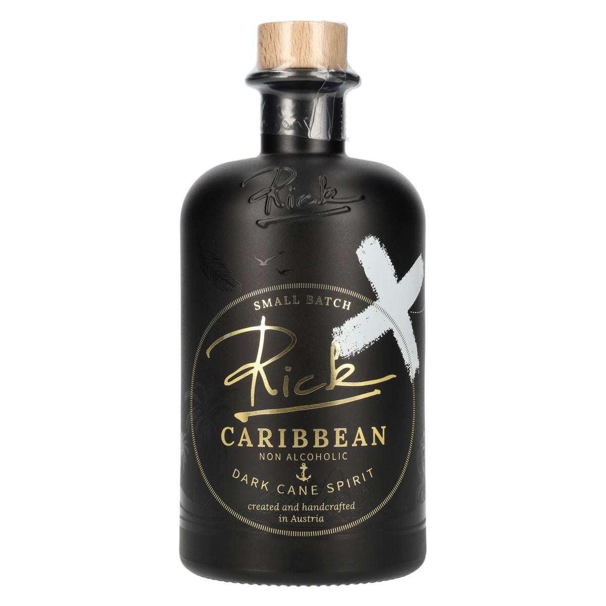 Rick Caribbean Dark Cane Spirit, alcoholvrij, 0,5 l