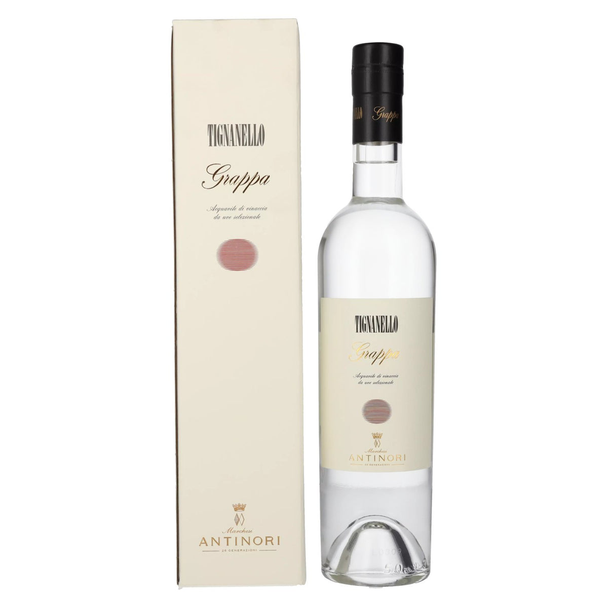 Antinori Grappa Tignanello 42% vol. 0,5 l in geschenkverpakking